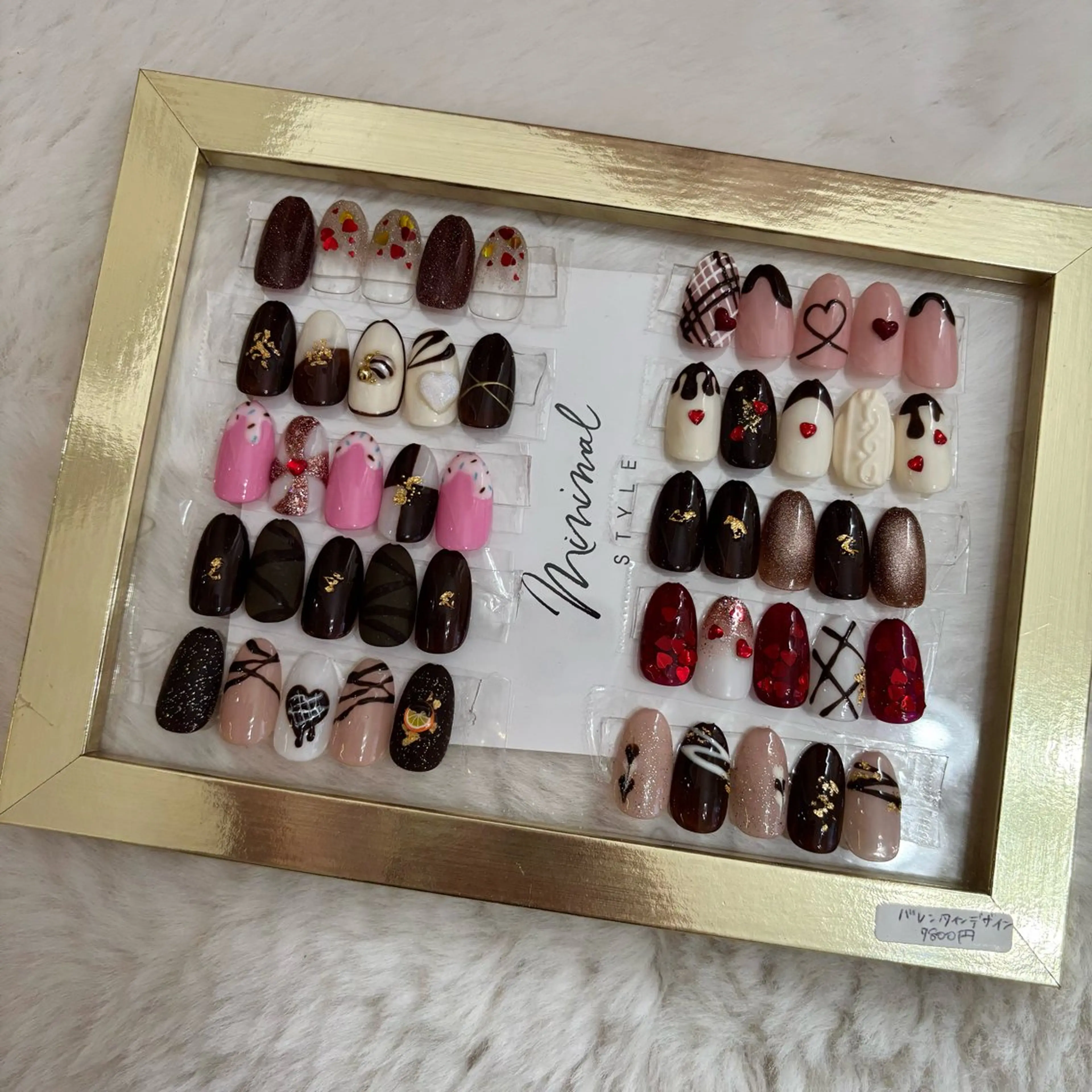 ネイル バレンタイン ハンドネイル 北野 美月のネイルデザイン