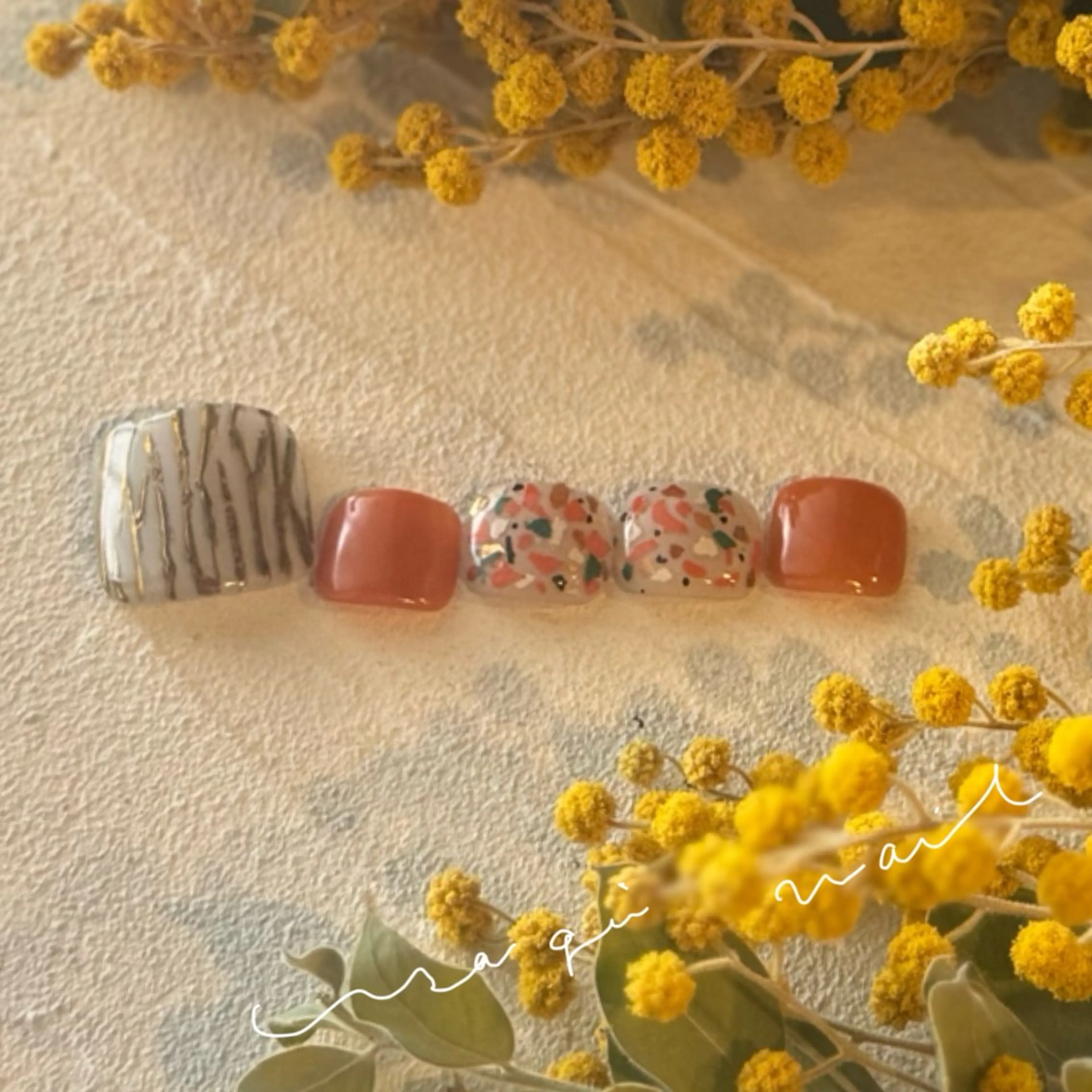 ネイル フットネイル usagi nailのネイルデザイン