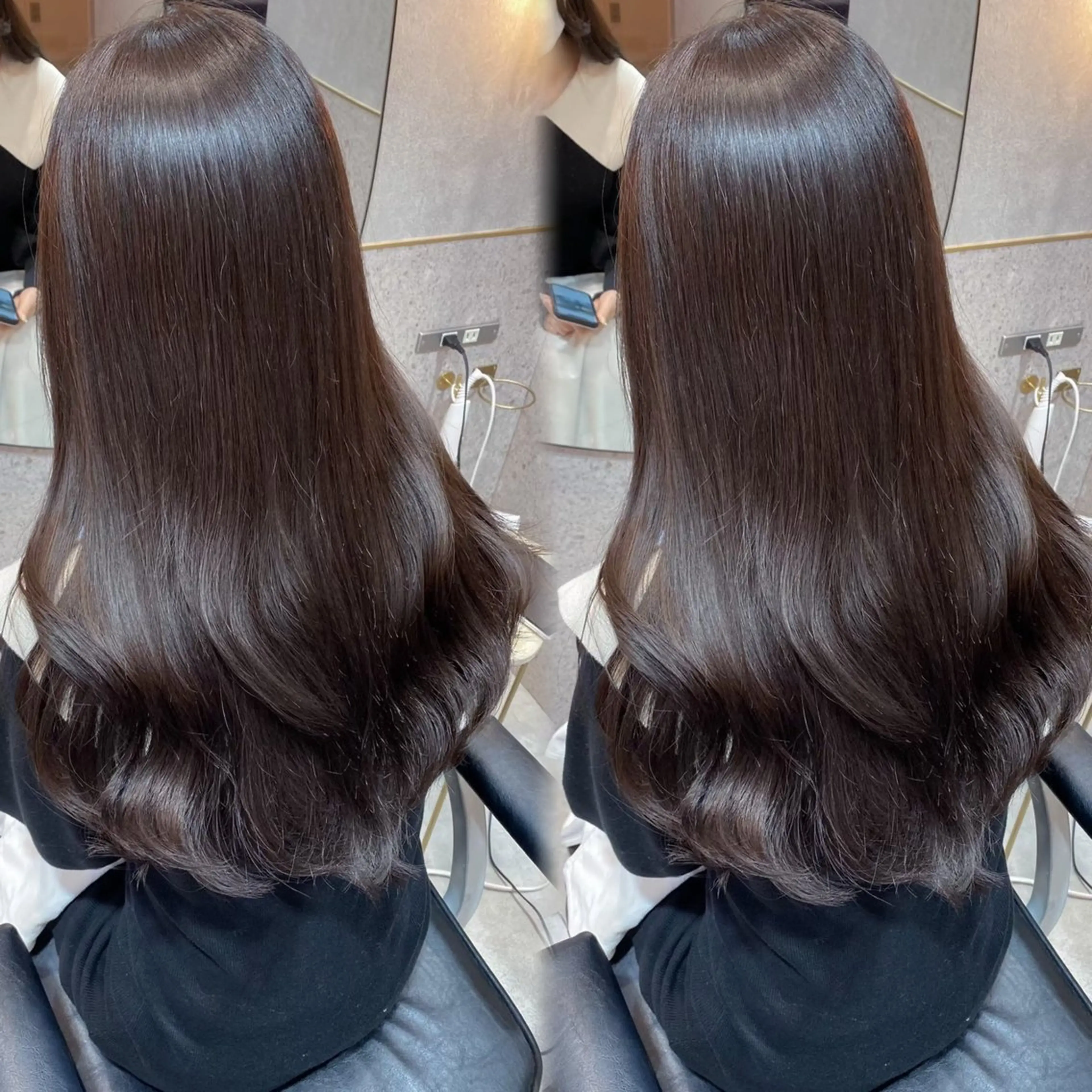 ロング カラー ヘアカラー misaki 💞 新宿/透明感カラーのヘアスタイル