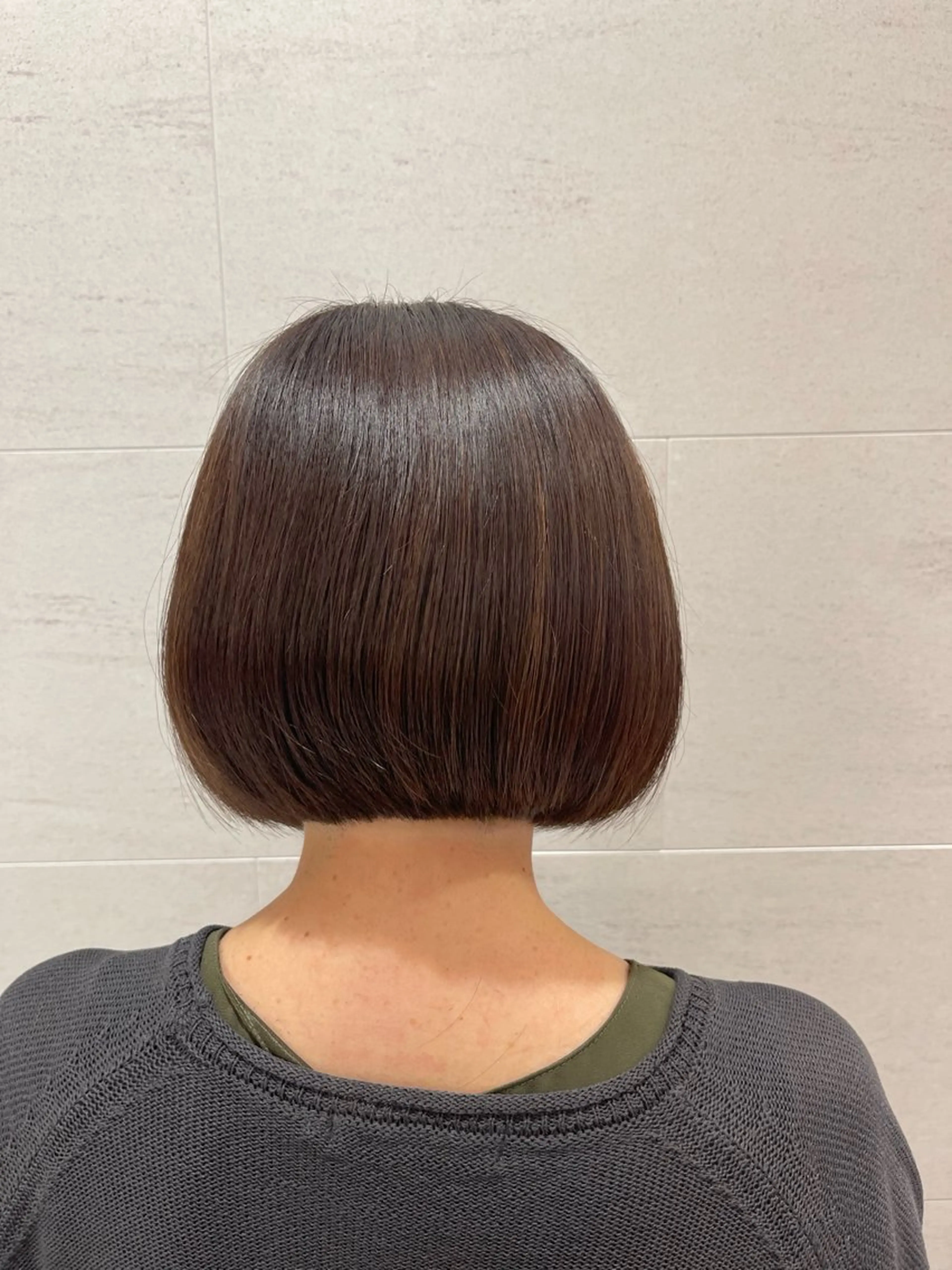 ミディアム ボブ 髪質改善/縮毛矯正 🧸梅川のヘアスタイル