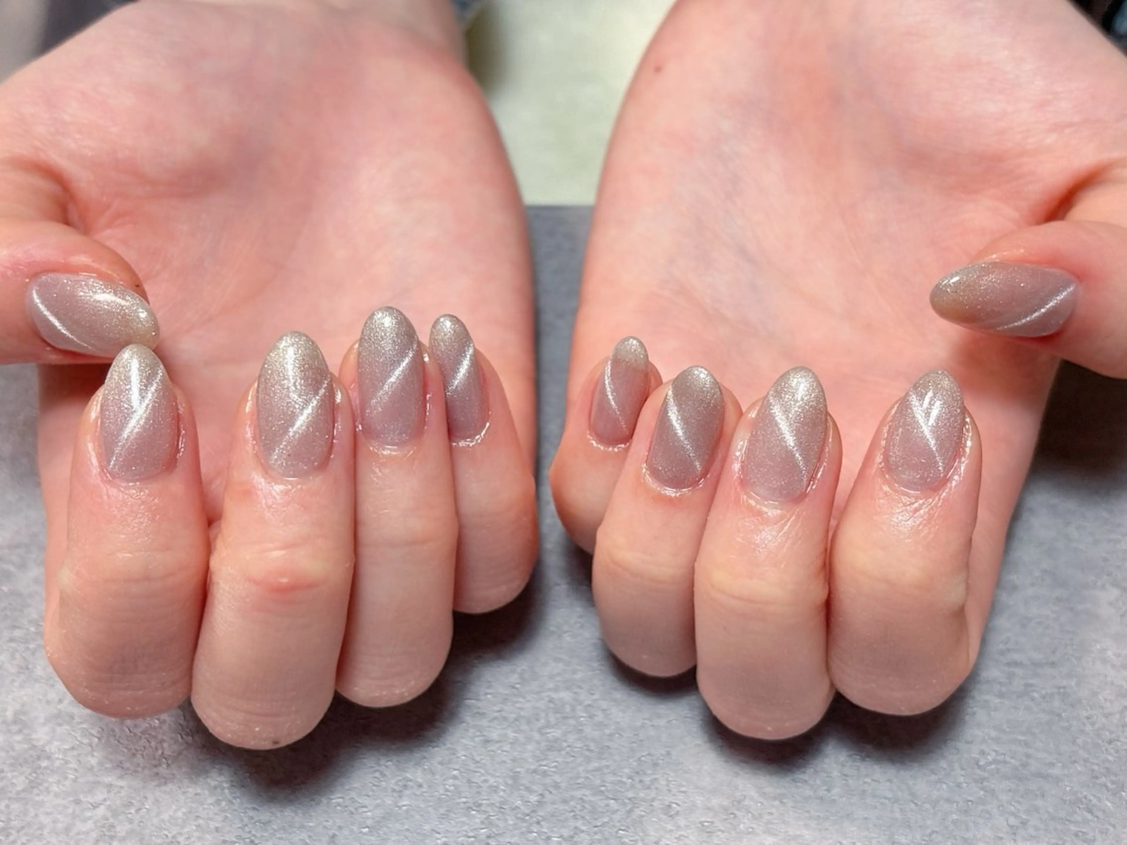 ネイル ジェルネイル ハート マグネットネイル パラジェル リボン ハンドネイル ハンドケア ゆ か_Nails💫のネイルデザイン