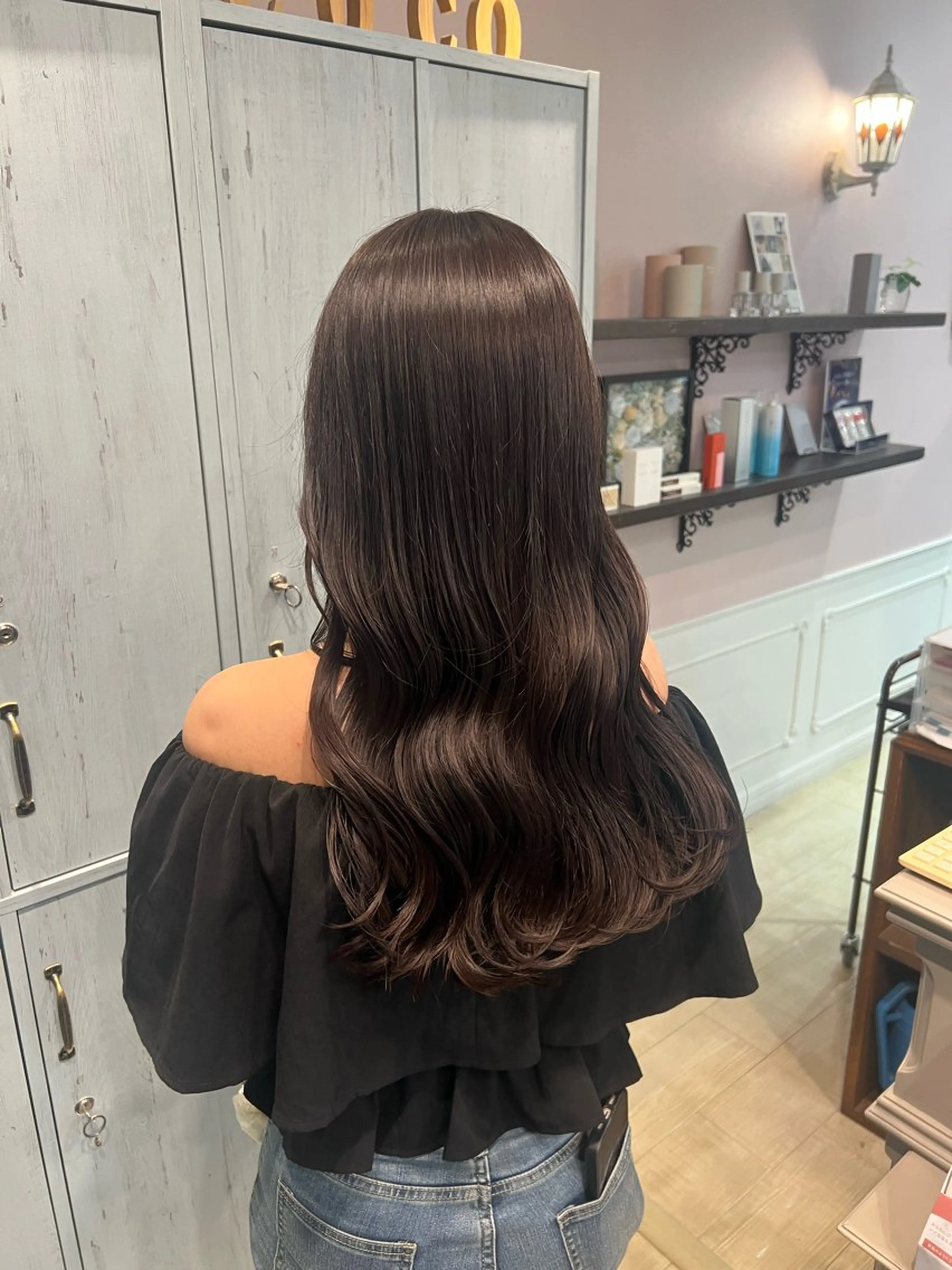 ロング カラー カット ヘアカラー トリートメント 柔らかい透明感カラー 🫧ゆうしん/高宮のヘアスタイル