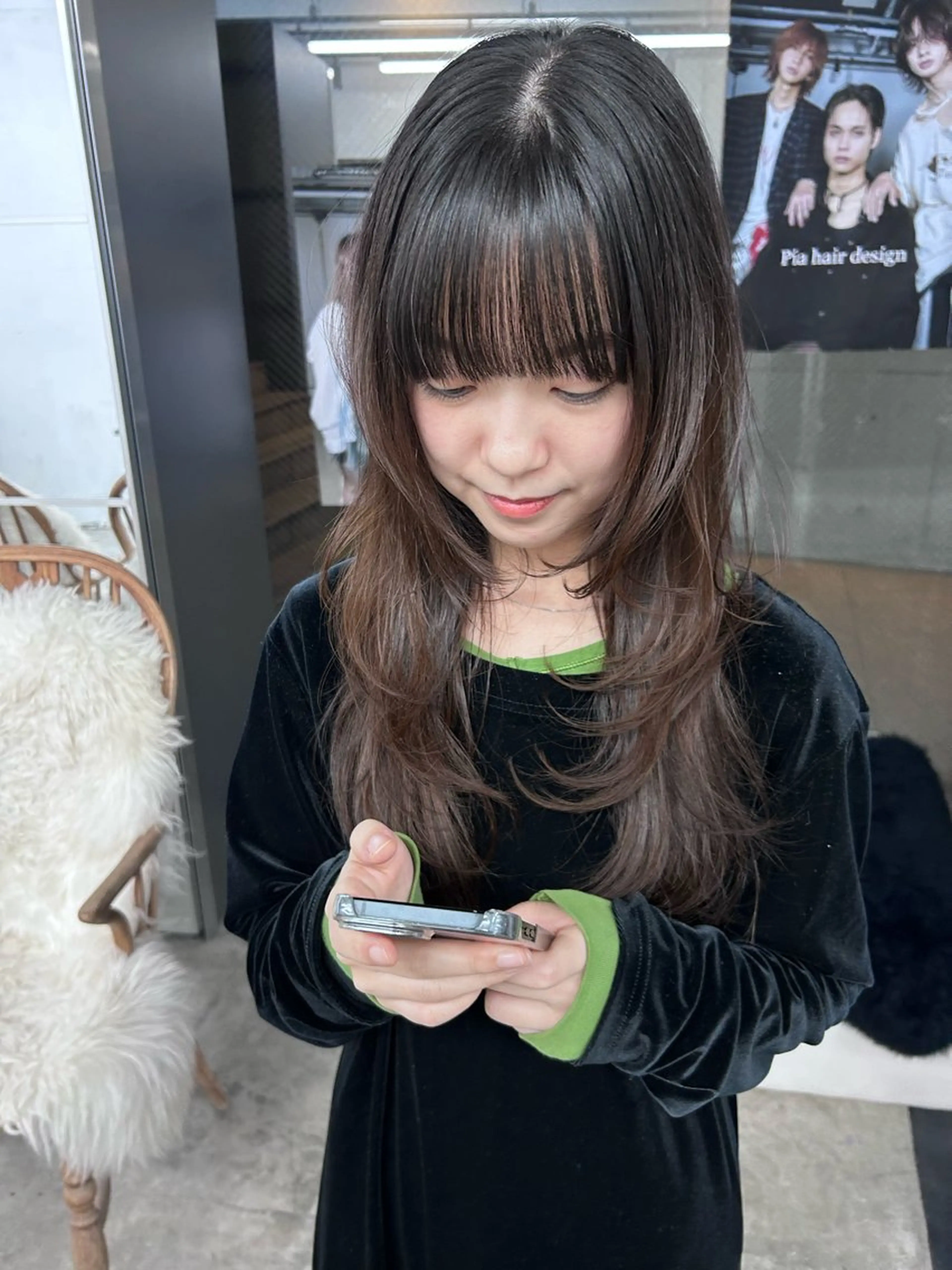 ロング カラー カット Pia hair Design Yakuin所属・Pia ツボイ ケイタのヘアスタイル