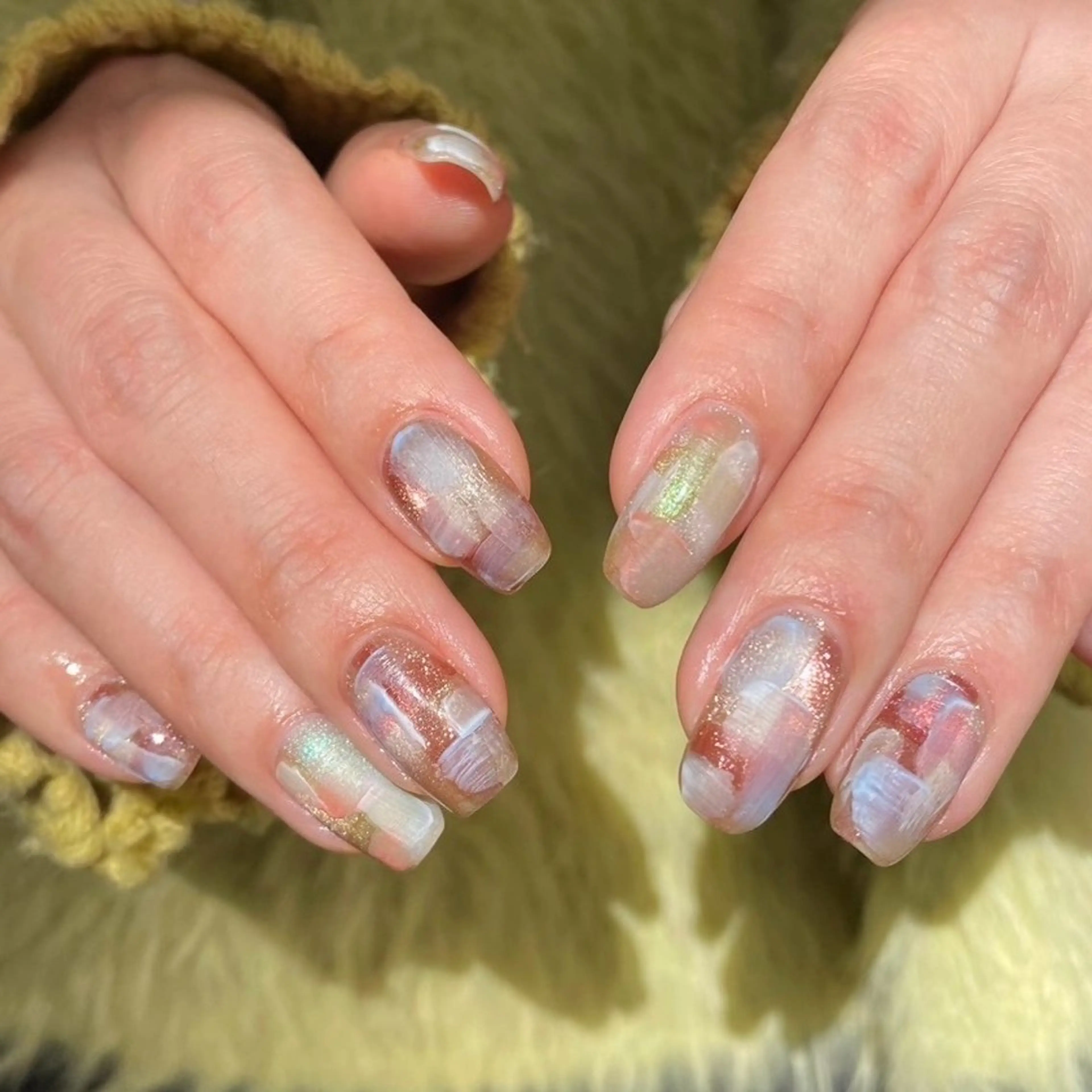 ネイル 成人式 フラッシュネイル フレンチネイル ジェルネイル 卒業式 ハンドネイル 草加ニュアンスネイル 🌚hersのネイルデザイン