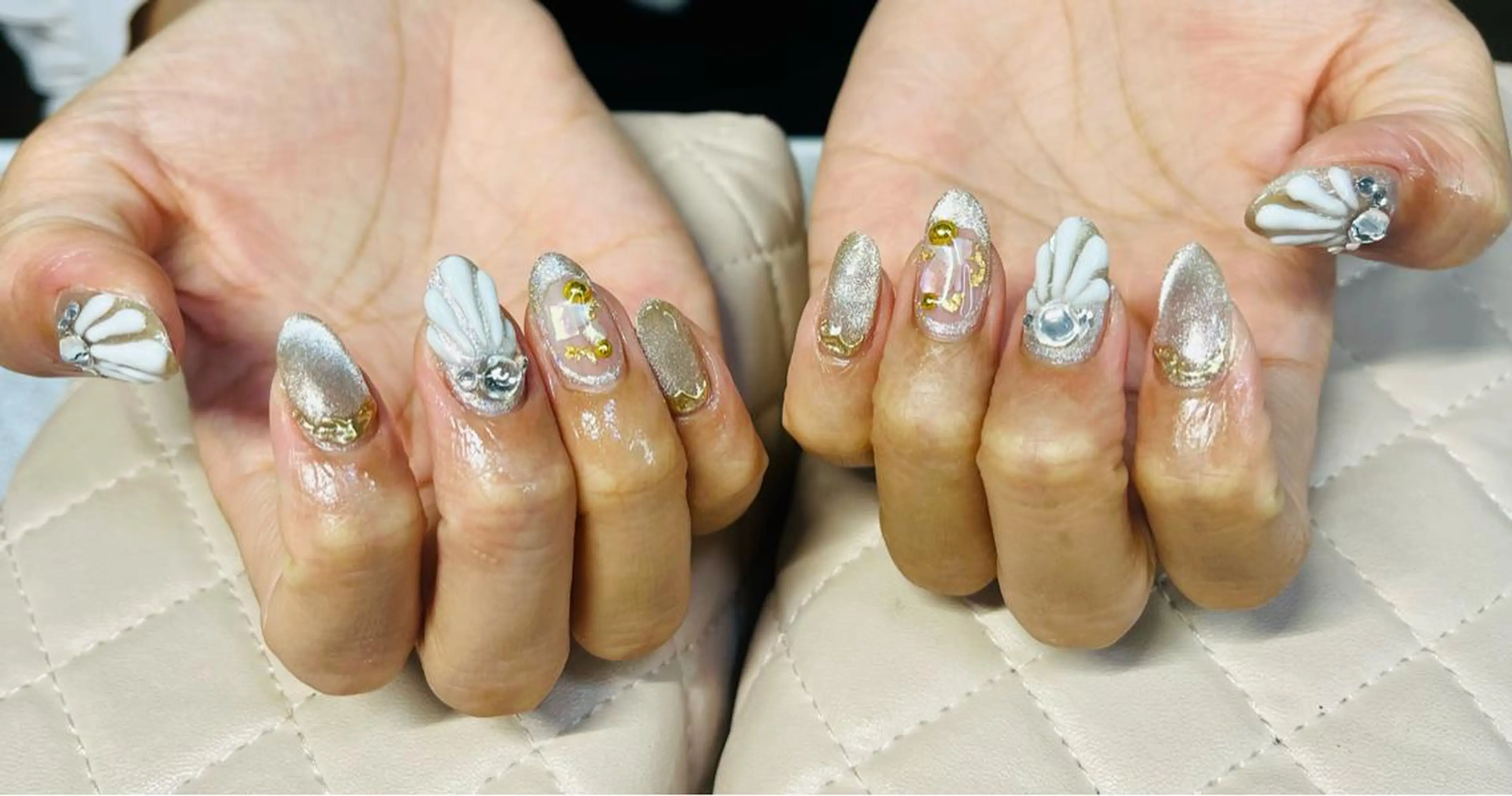 ネイル ハンドネイル goldgleams ちなのネイルデザイン