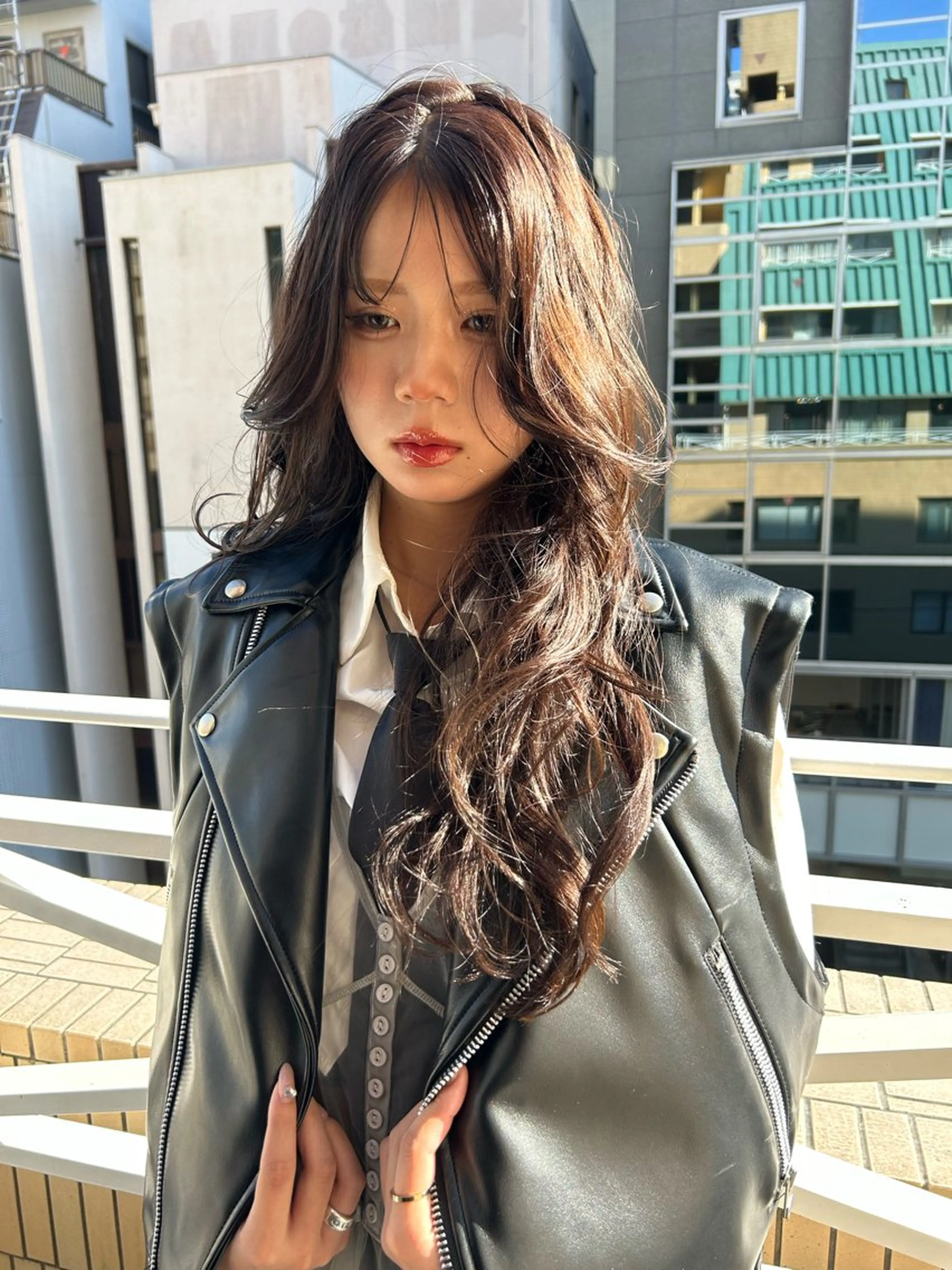 ロング ヘアカラー トリートメント L STUDIO所属・ハイトーン/ブリーチ 🧁soraのヘアスタイル