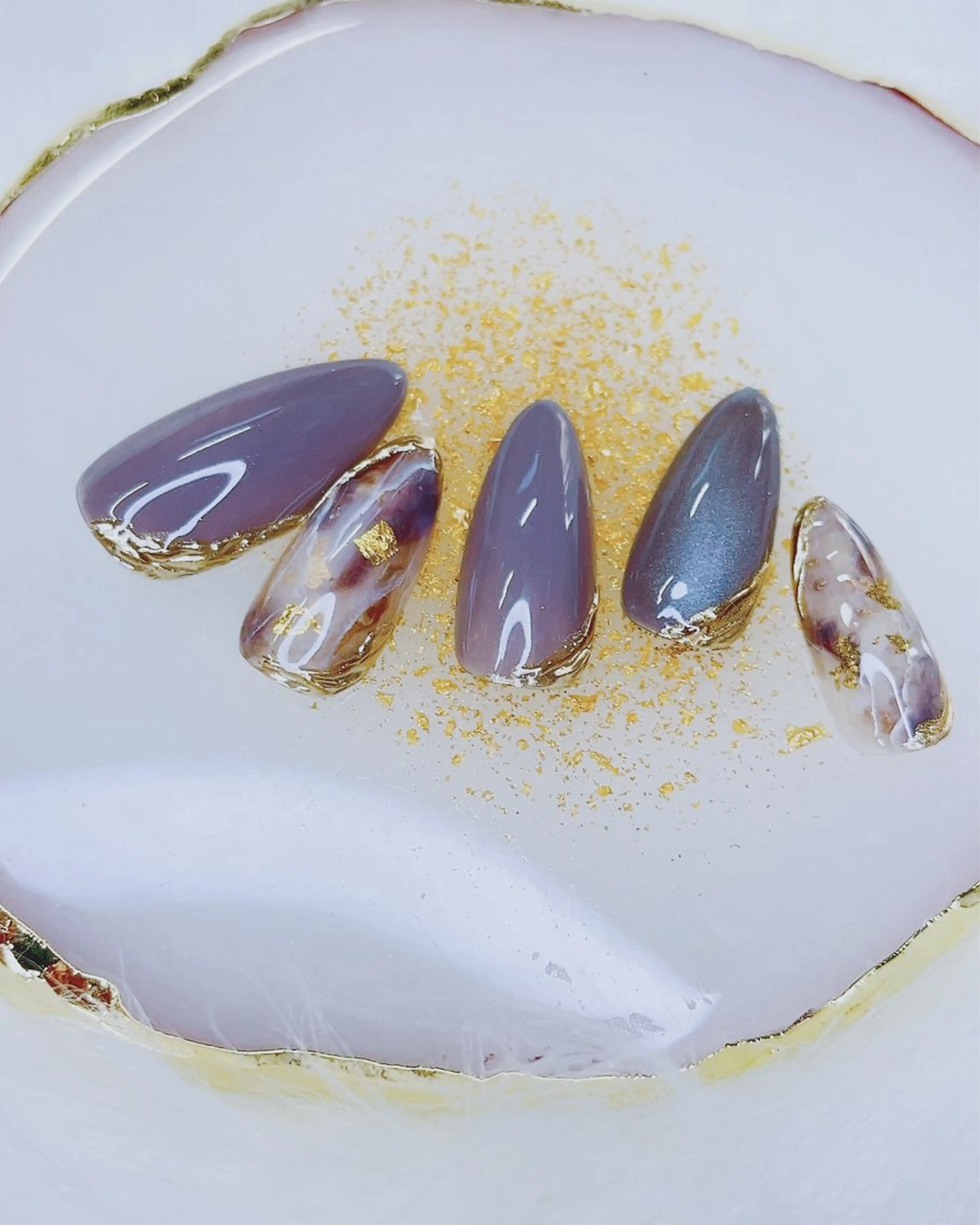 ネイル 持ち込み シンプルネイル my nail plus野江内代のネイルデザイン