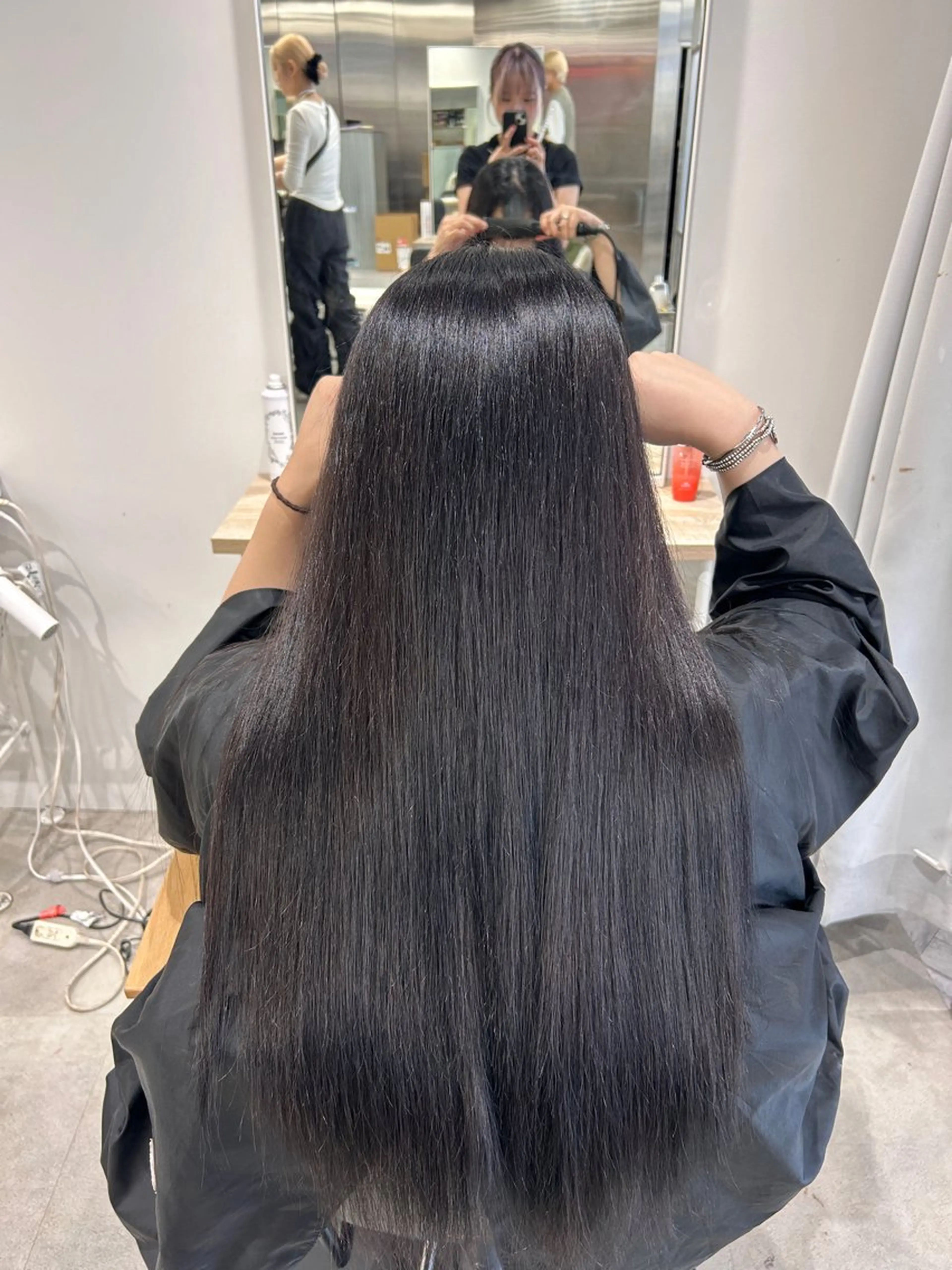 ロング カラー ヘアカラー 冬っぽカラー/ マツエク/ゆきなのマツエク・マツパデザイン