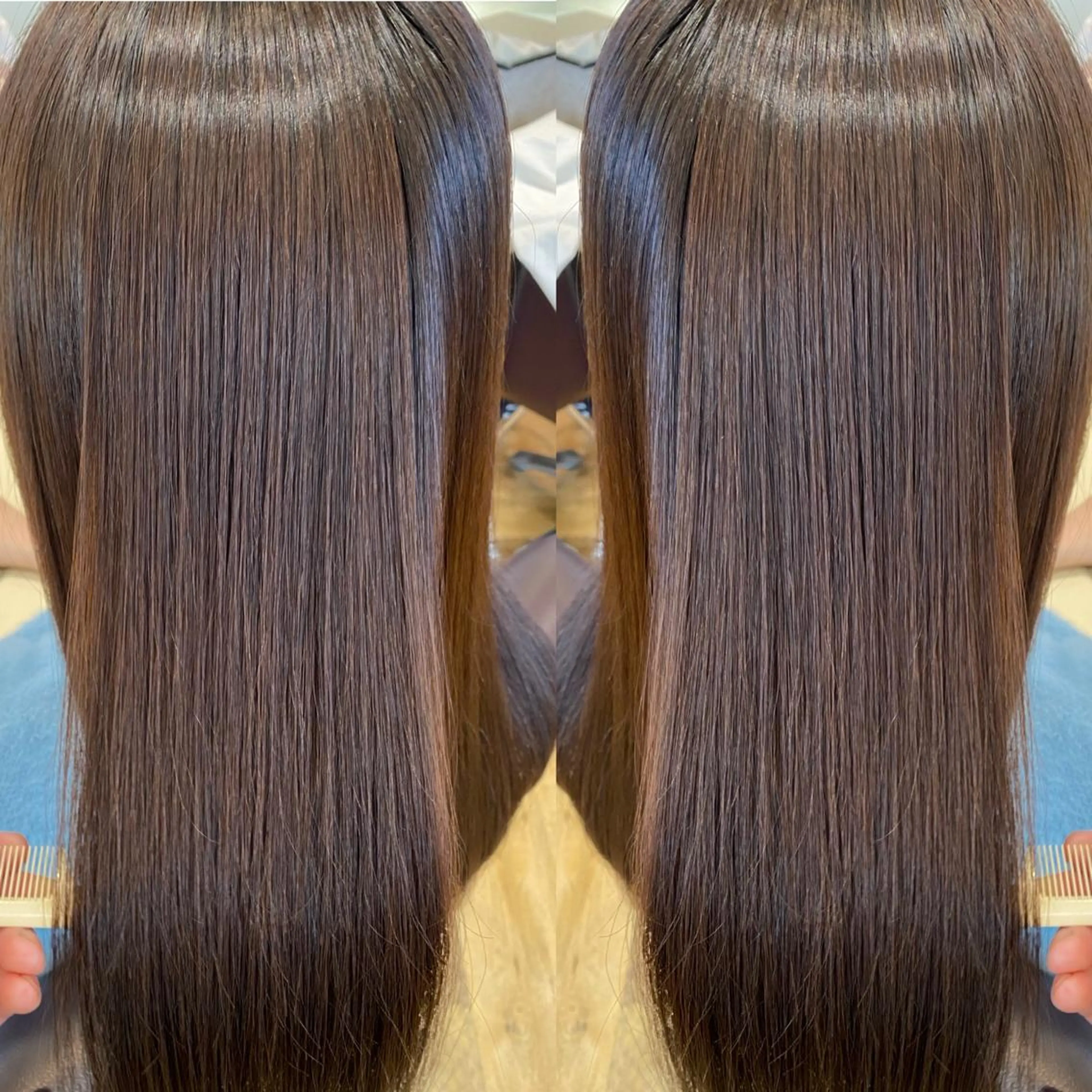 ロング カラー 髪質改善 ヘアカラー トリートメント 🫧髪質改善×艶髪 🫧根本泰成🫧のヘアスタイル