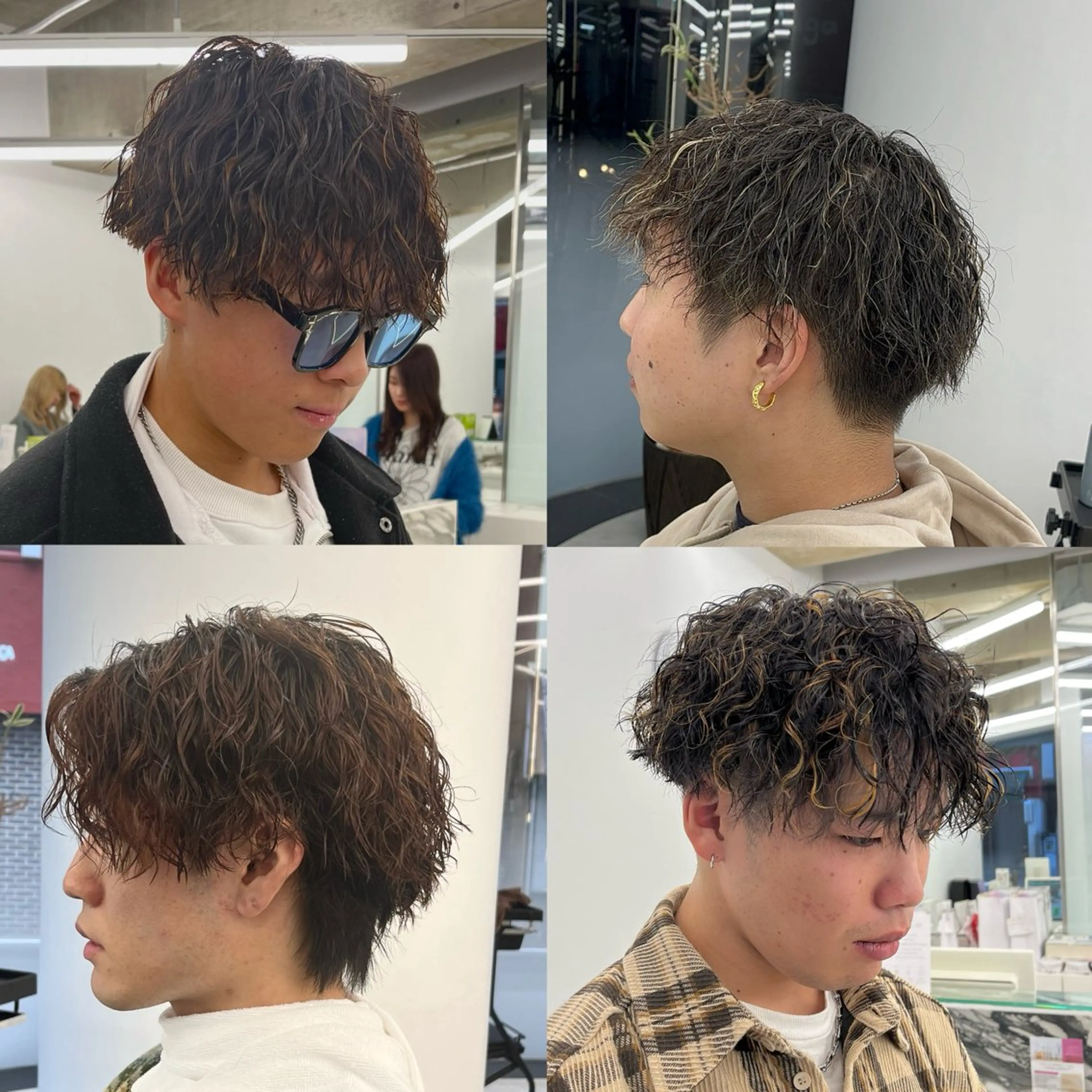 ショート パーマ メンズ 森龍馬 メンズ専門美容師のヘアスタイル