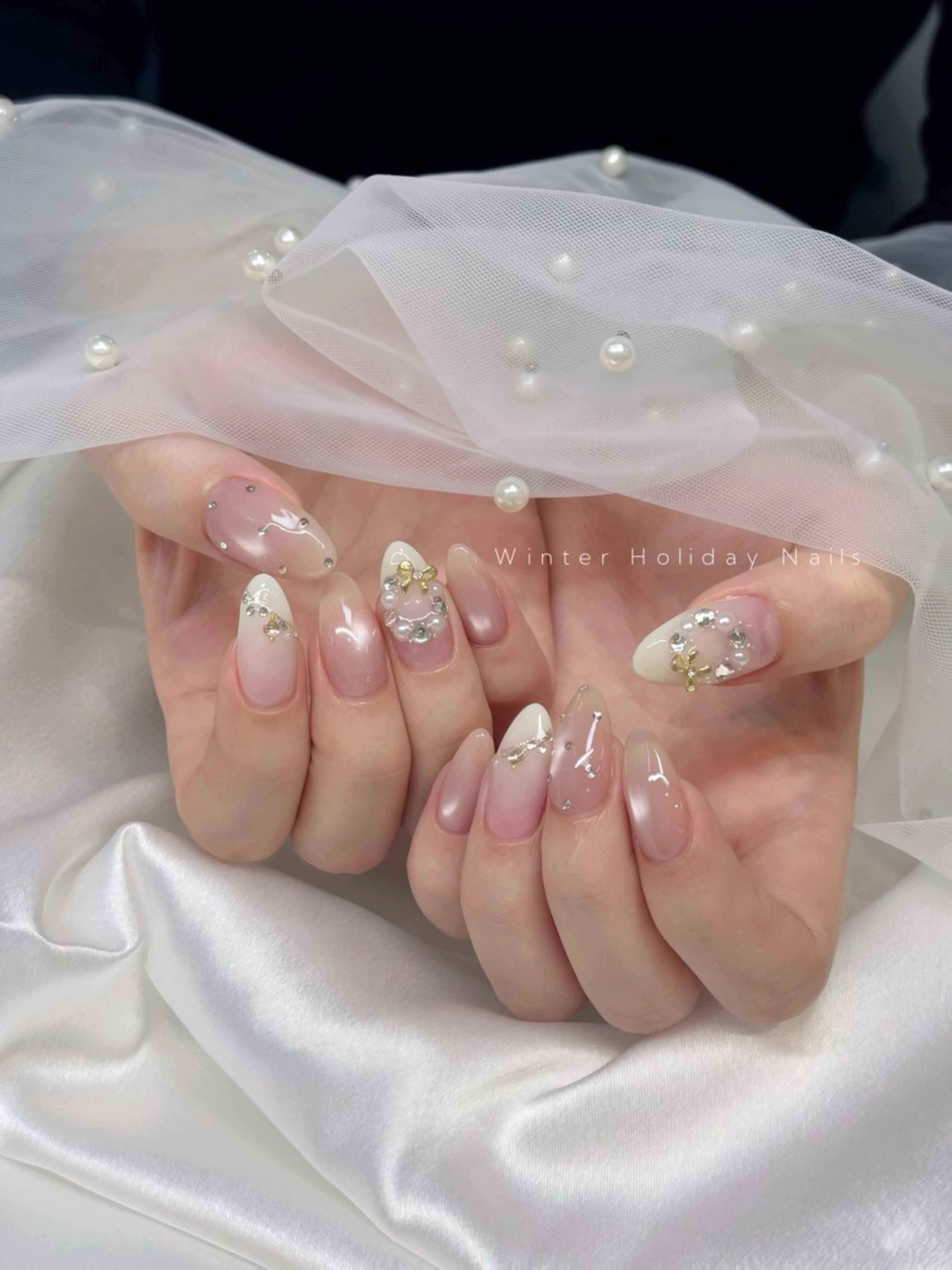 ネイル 持ち込み 冬ネイル クリスマス Lis10🕊️♡ KAKOのネイルデザイン