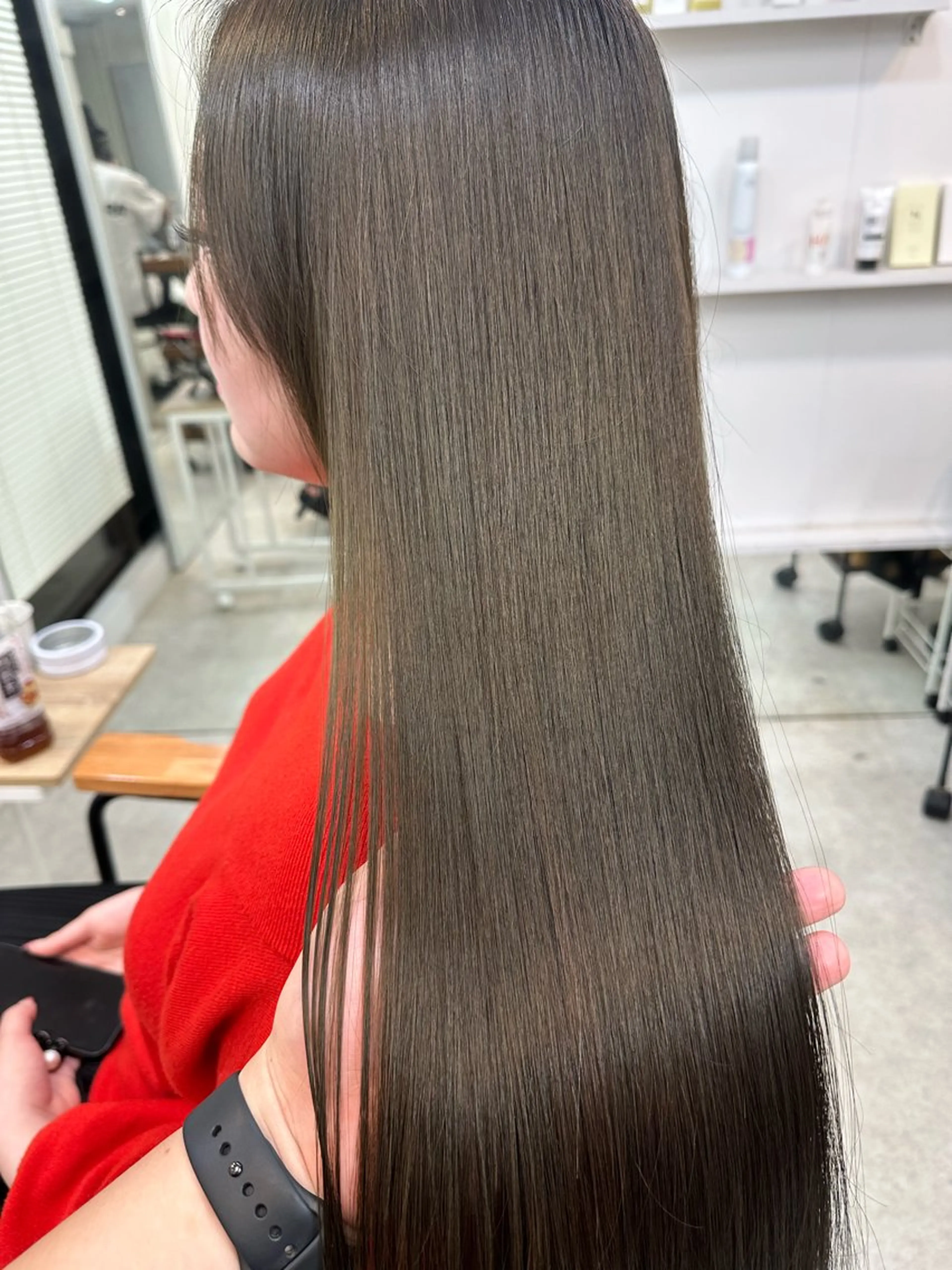 ロング カラー 髪質改善 トリートメント 髪質改善/レイヤー ストウシンゴのヘアスタイル