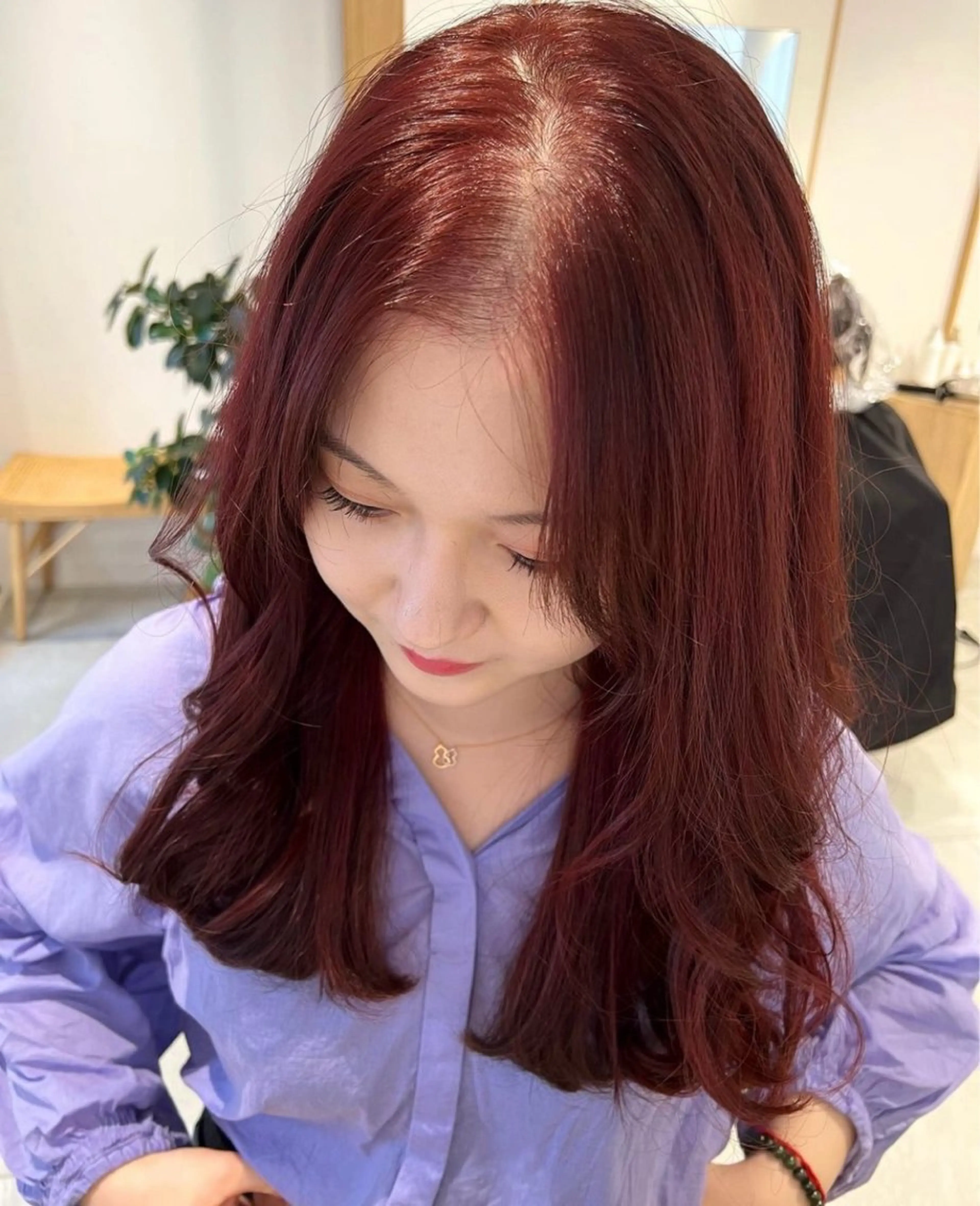 セミロング 韓国レイヤー/ショー ト/nodokaのヘアスタイル