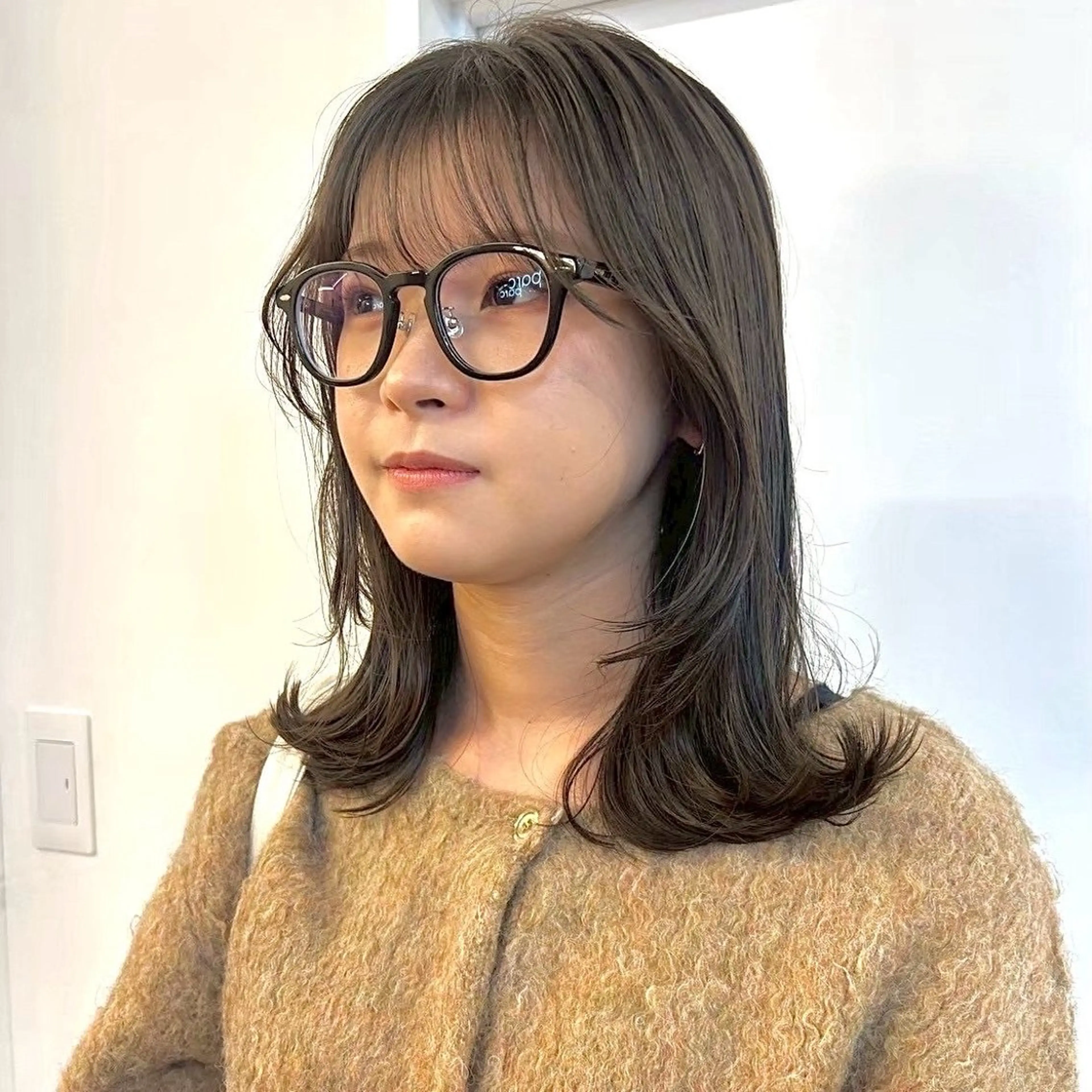 ミディアム ヘアカラー トリートメント 北島 遥香🫧インナ ー /ベージュカラーのヘアスタイル