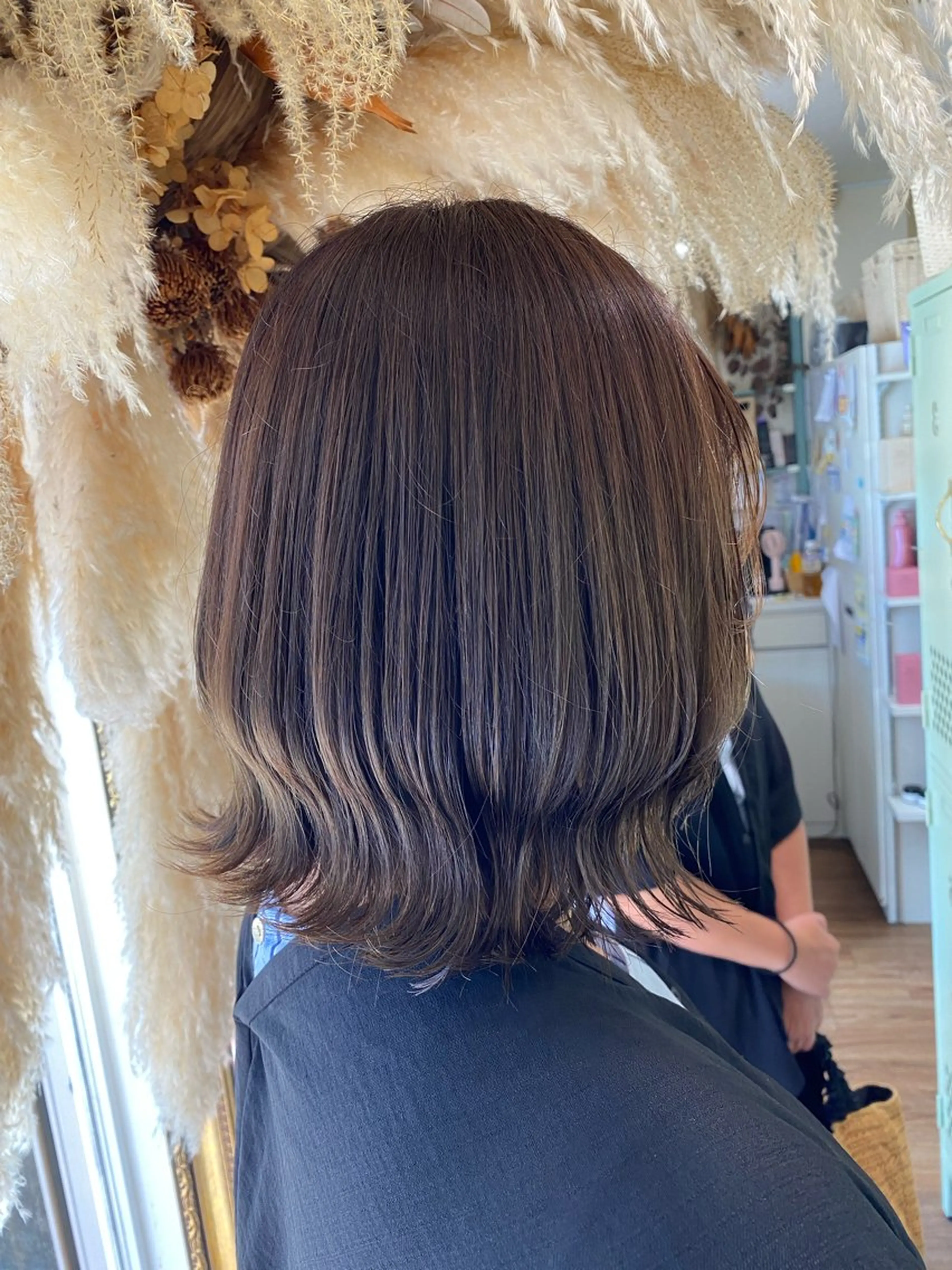 ミディアム カラー アッシュ ベージュカラー 透明感カラー グレージュ オリーブベージュ カット ヘアカラー 透明感カラー/韓国 ヘア🩶yuri🩵のヘアスタイル