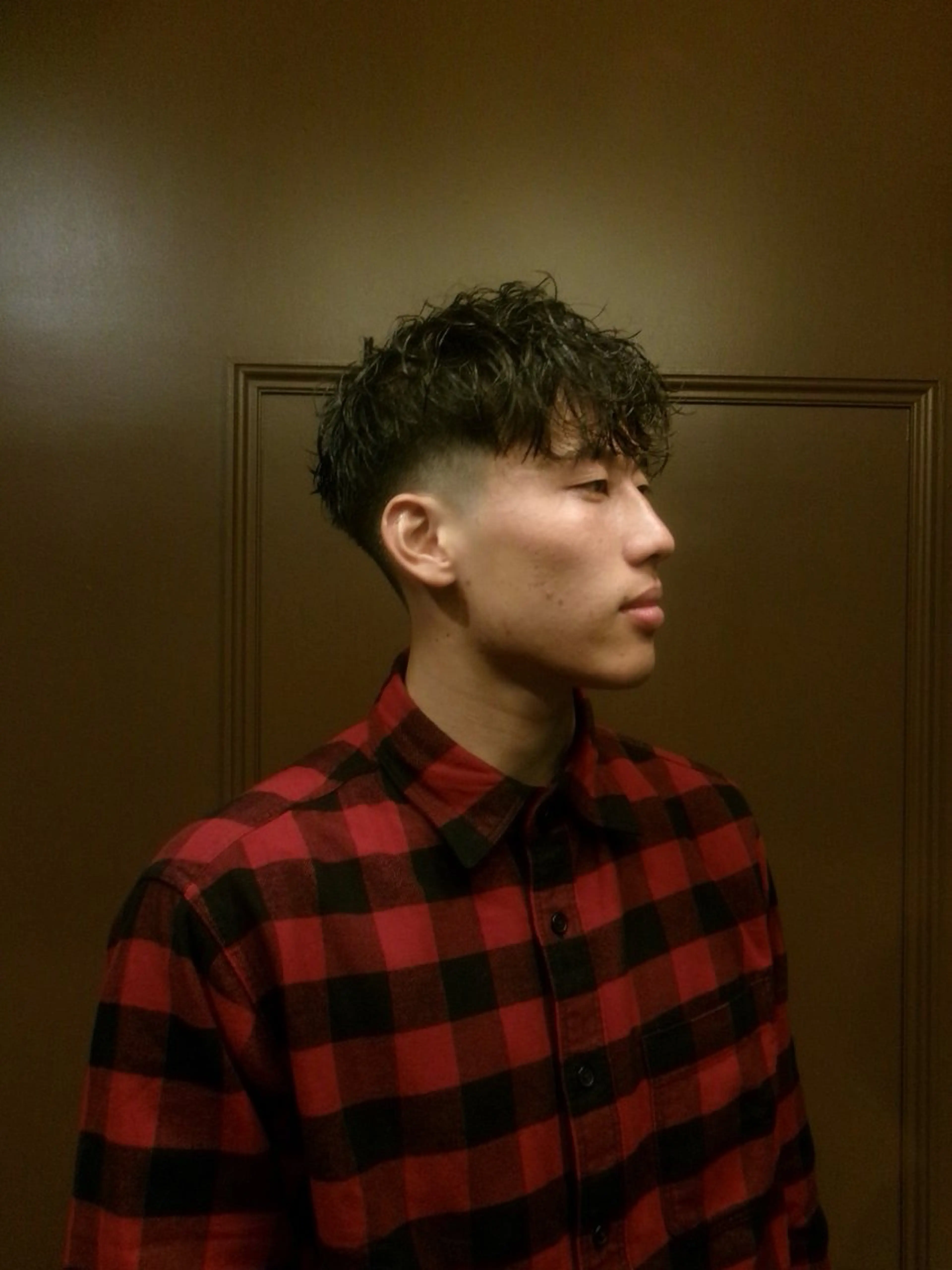 ミディアム ミディアムパーマ 窪田 力也のヘアスタイル