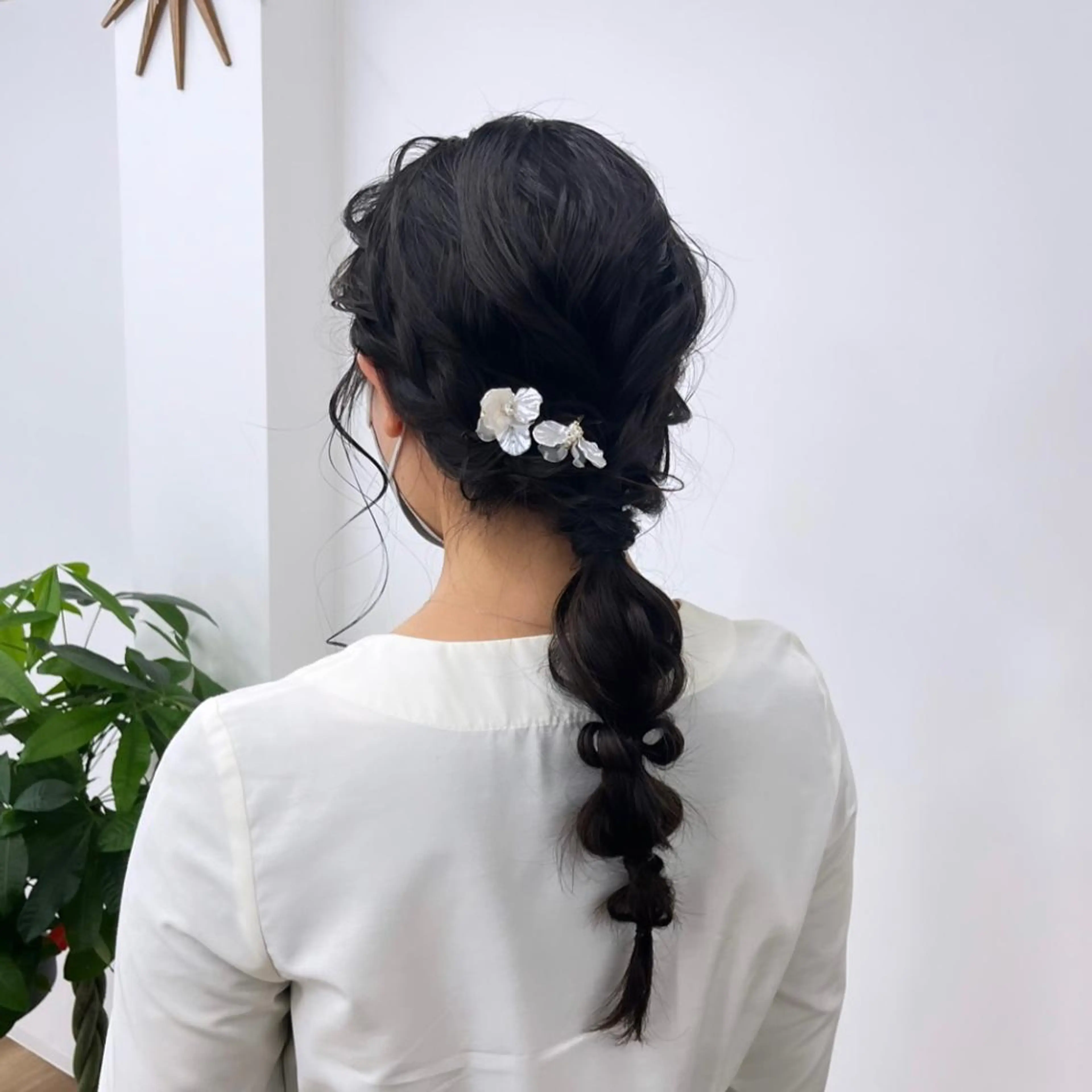 セミロング ヘアアレンジ 成人式 結婚式・ブライダル 入学式 卒業式のヘアスタイル 似合わせカット HIROKO / 透明感暖色カラー🎀のヘアスタイル