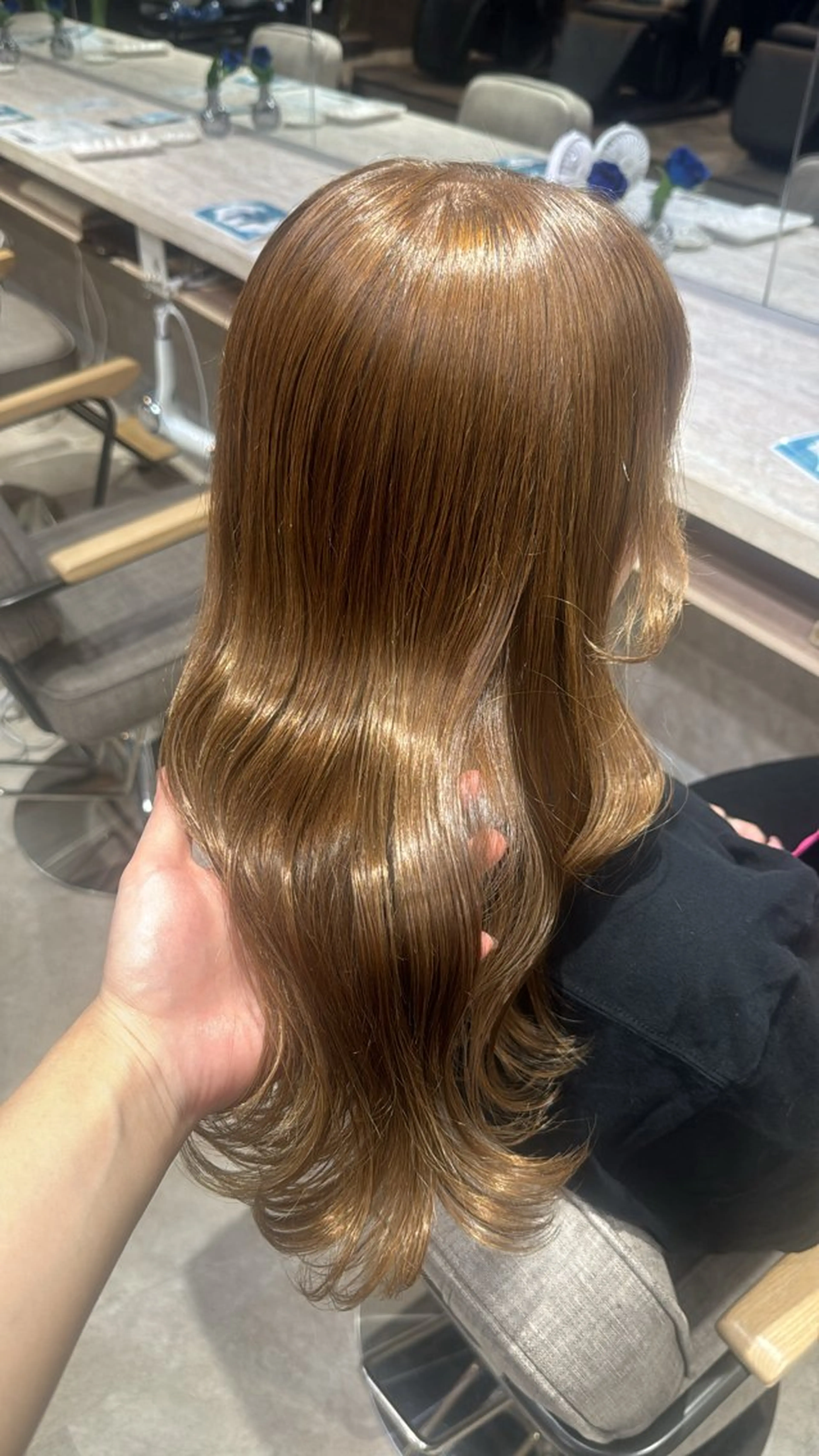 セミロング くびれヘア 韓国風ヘア Re:ICE所属・はな / Re:ICEのヘアスタイル