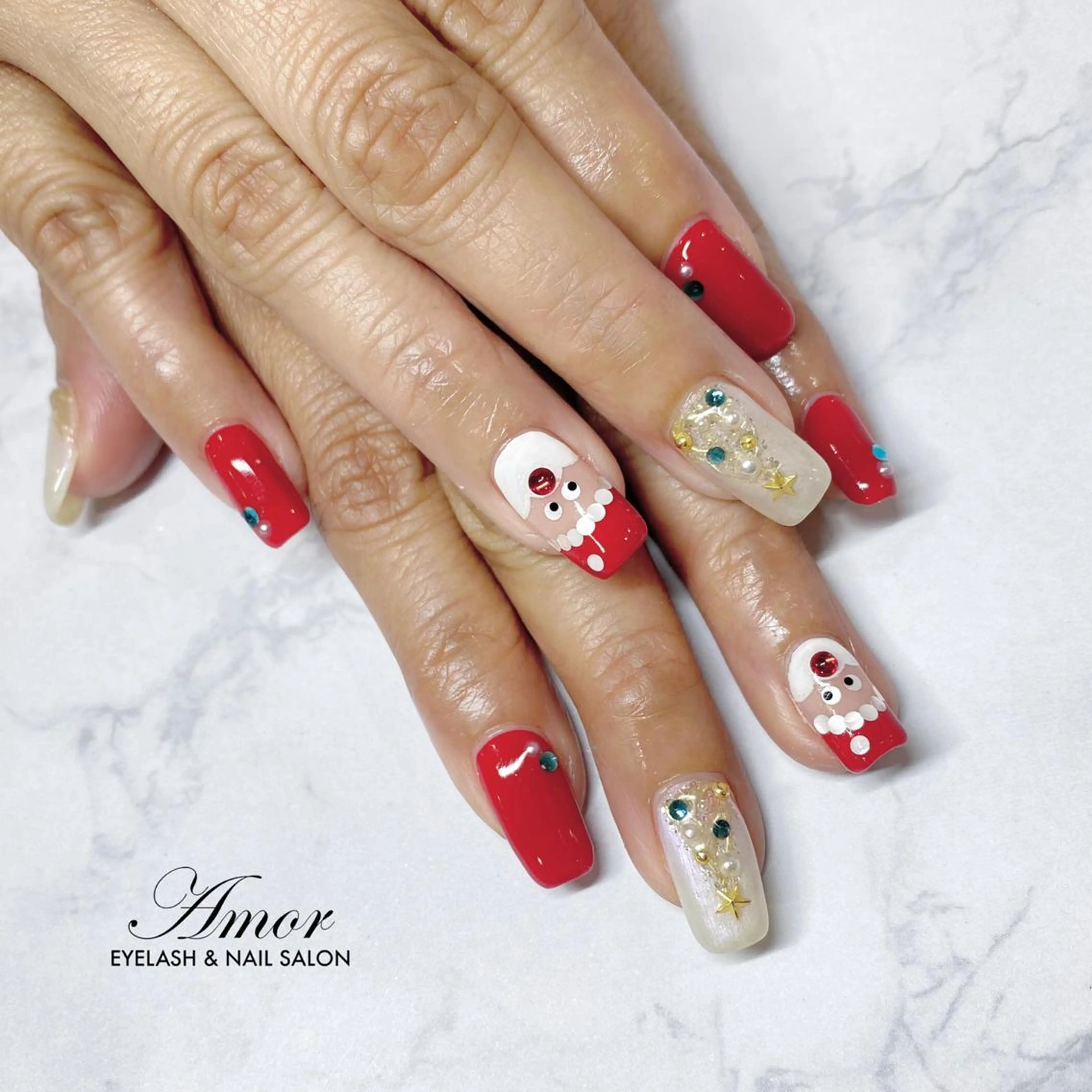 ネイル 冬ネイル クリスマス Nailist ★Amo★のネイルデザイン