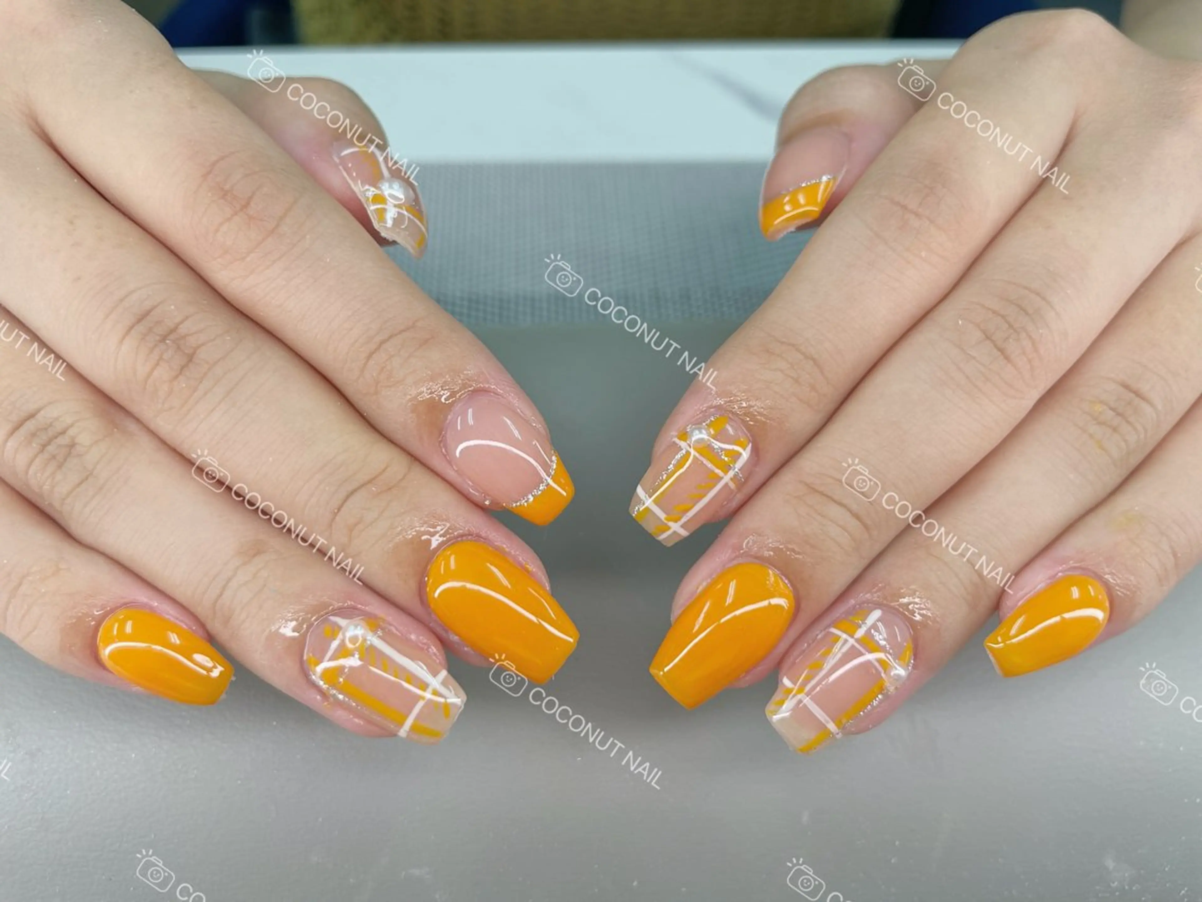 ネイル ハンドネイル 神田 ココナッツのネイルデザイン