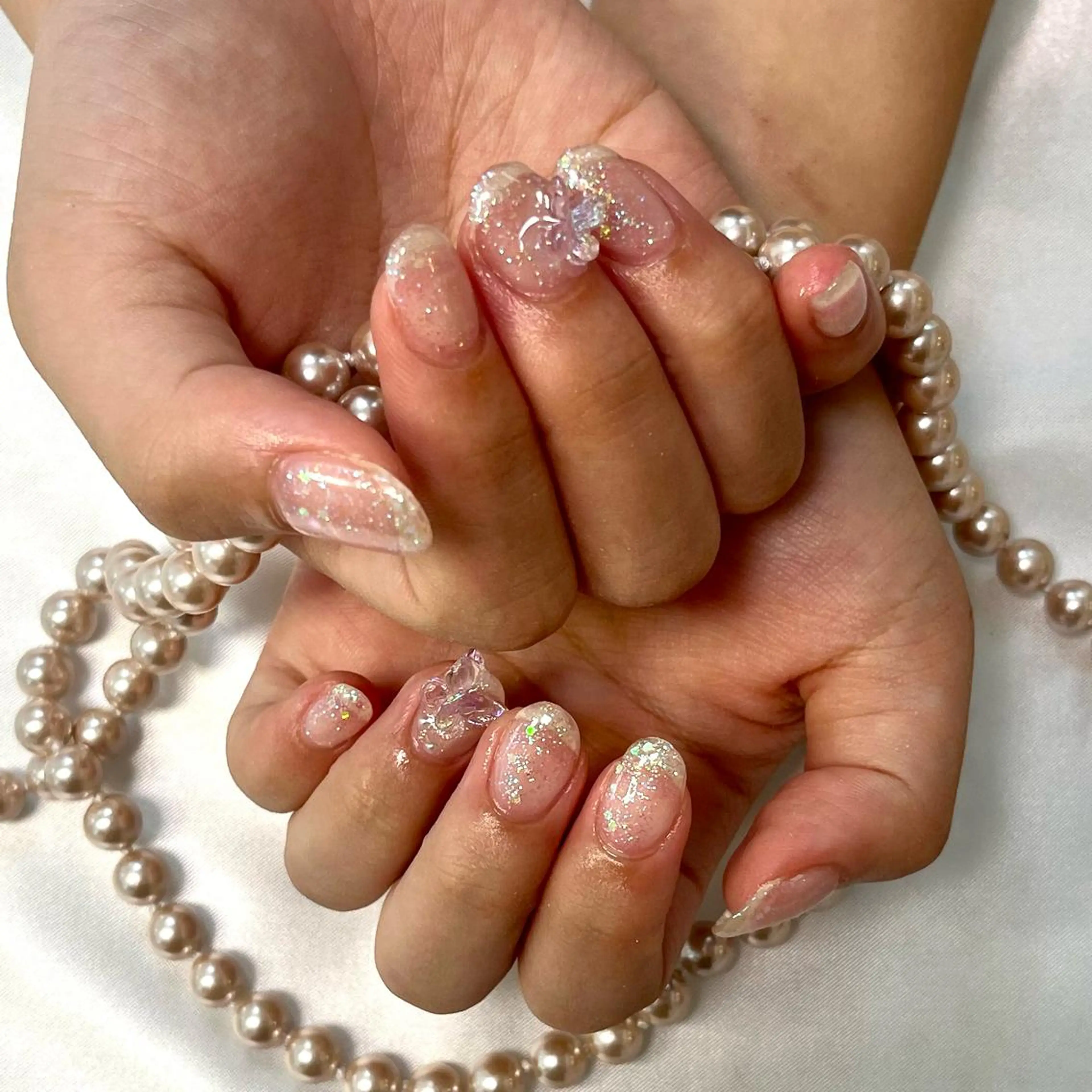 ネイル キラキラネイル 韓国ネイル💠 Tomoのネイルデザイン