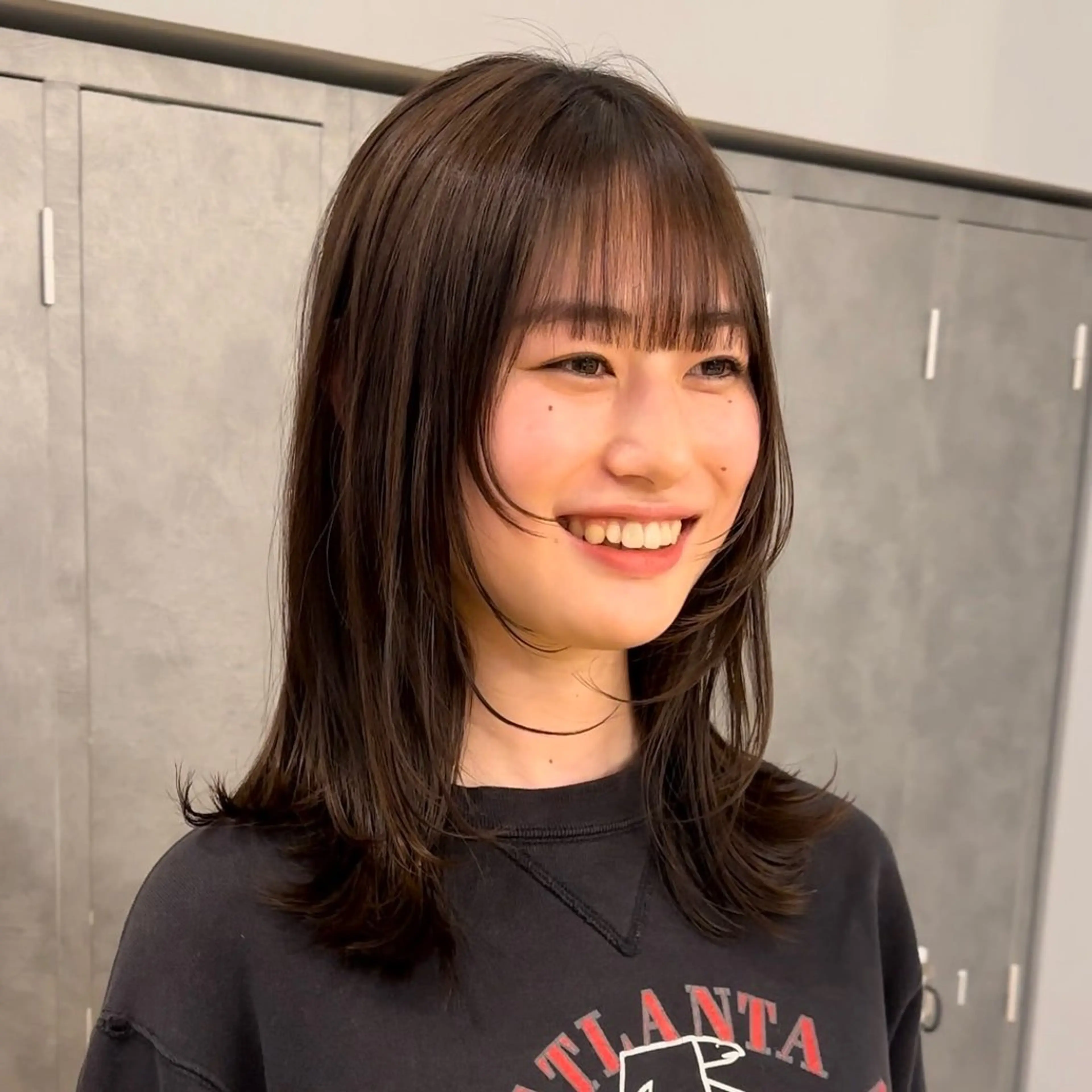 セミロング 暖色/ボブ/吉岡美音 GIEN NU茶屋町のヘアスタイル