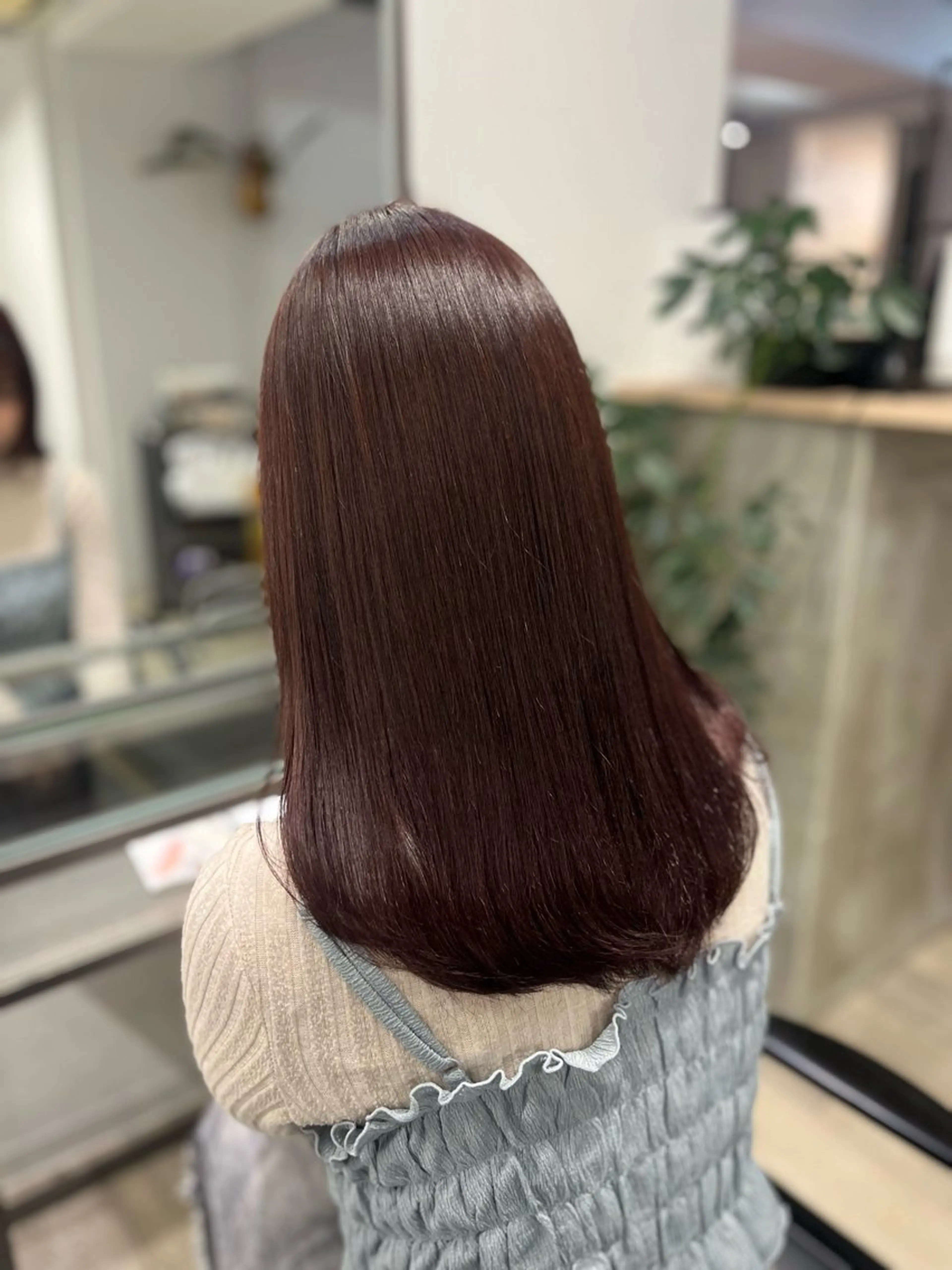 カラー ヘアカラー トリートメント JIN/暖色カラー /髪質改善/艶髪のヘアスタイル