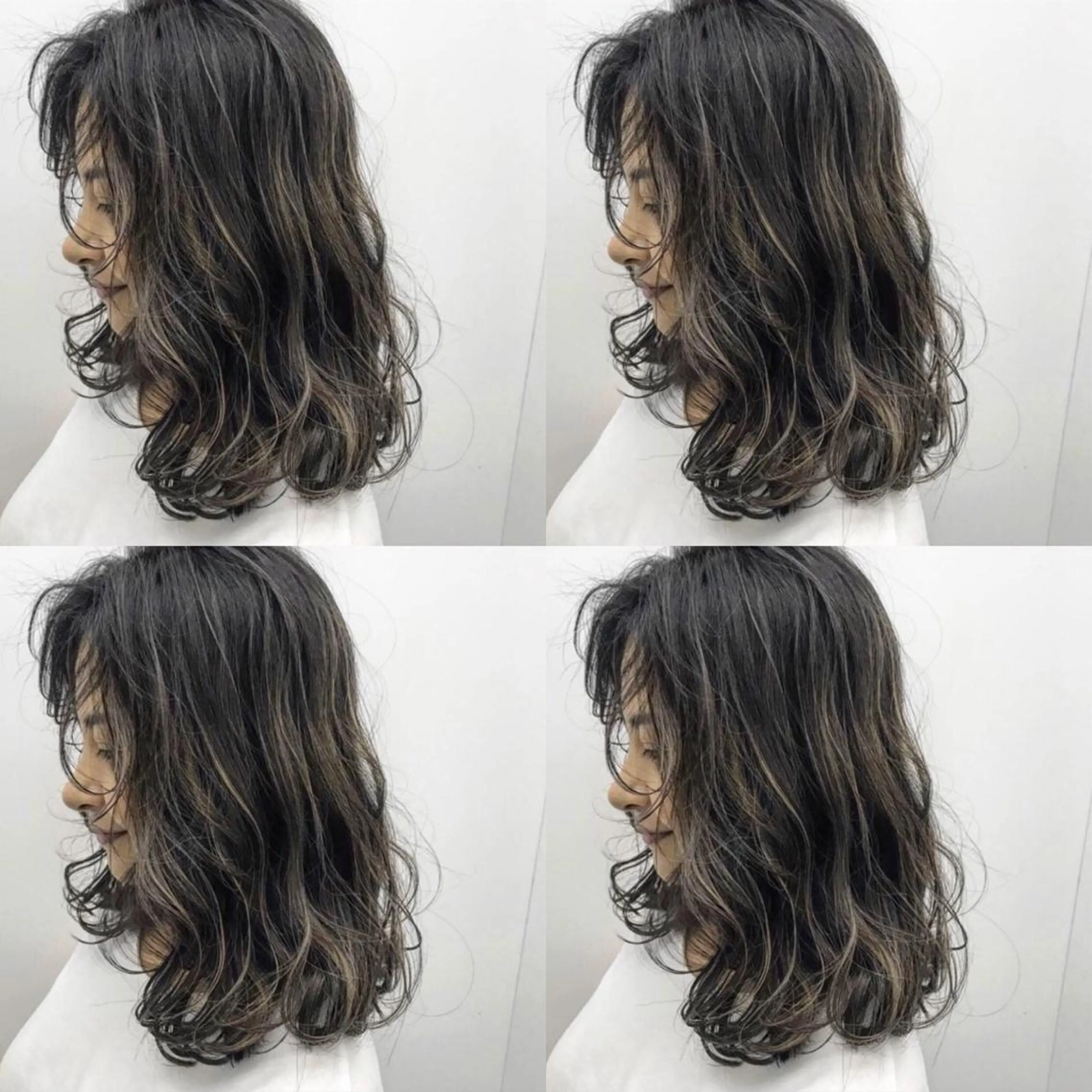 ミディアム カラー カット ヘアカラー トリートメント レイヤー×髪質改善 マネージャー安藤光司のヘアスタイル