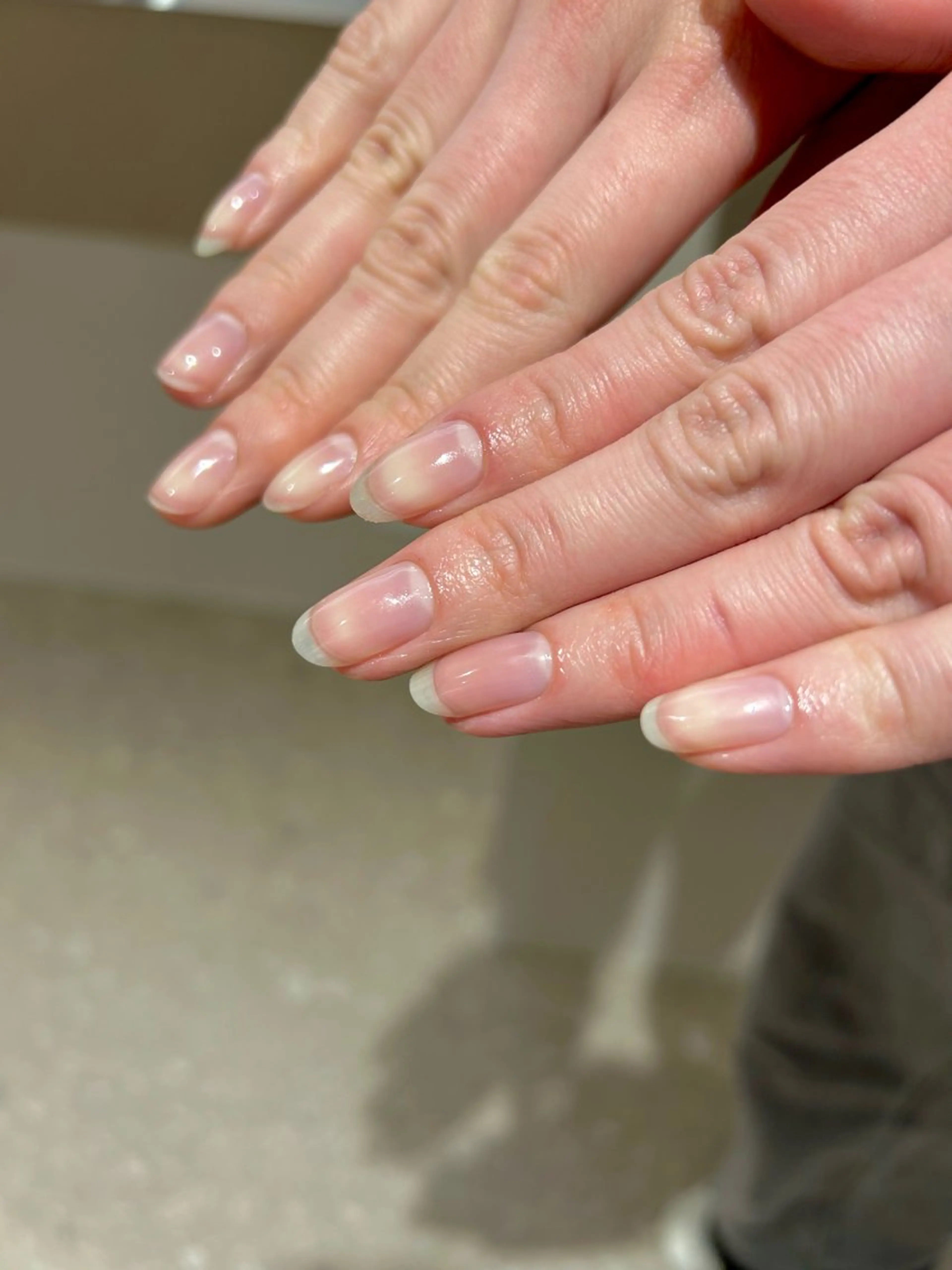 メンズ ネイル クリアネイル ジェルネイル ワンカラーネイル ハンドネイル SALONVILLAGE Ebisu所属・Lueur 恵比寿 HARUKAのネイルデザイン