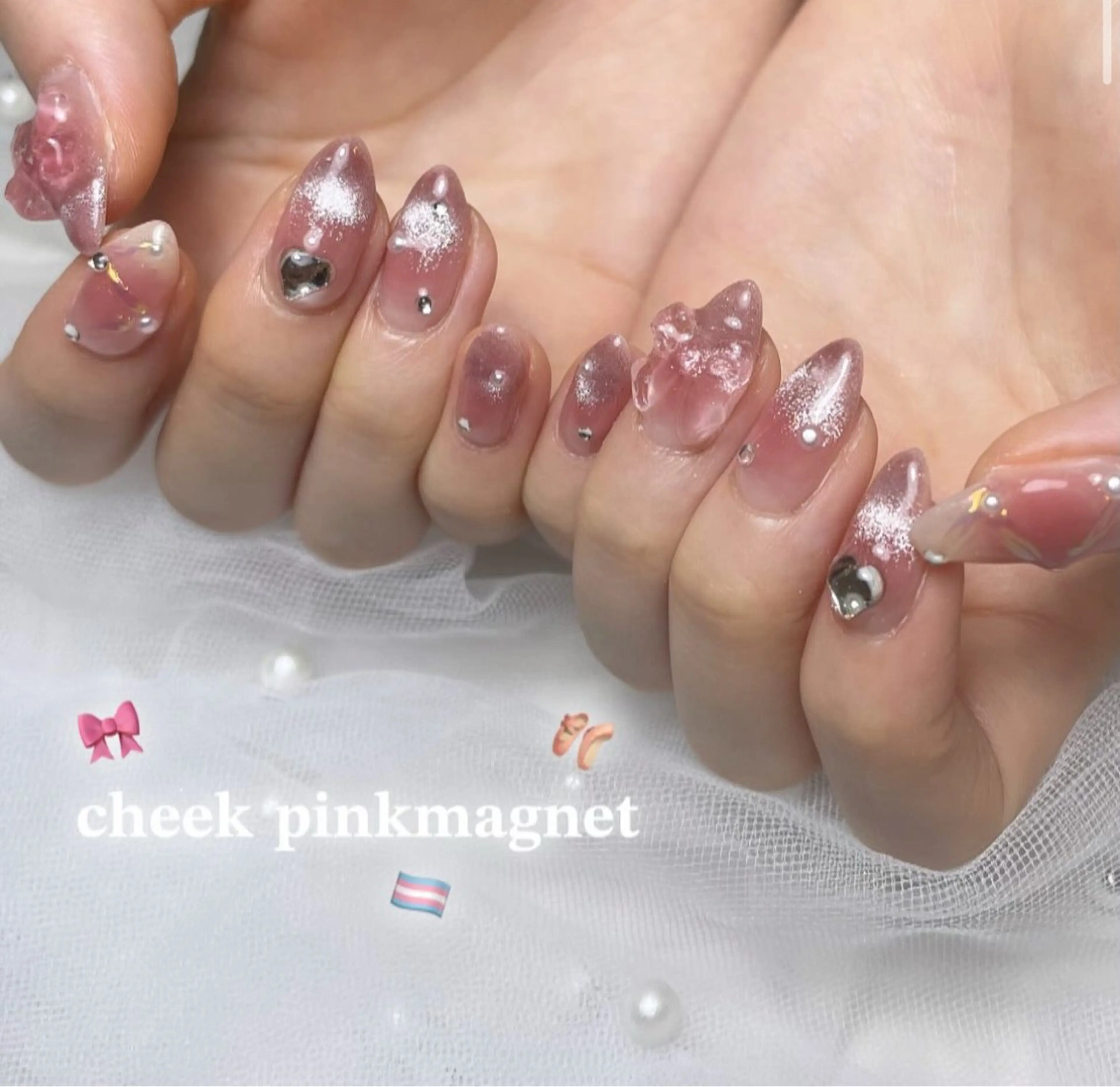 ネイル アートネイル ♡エルバイノリコ 吉澤【パラジェル有】のネイルデザイン