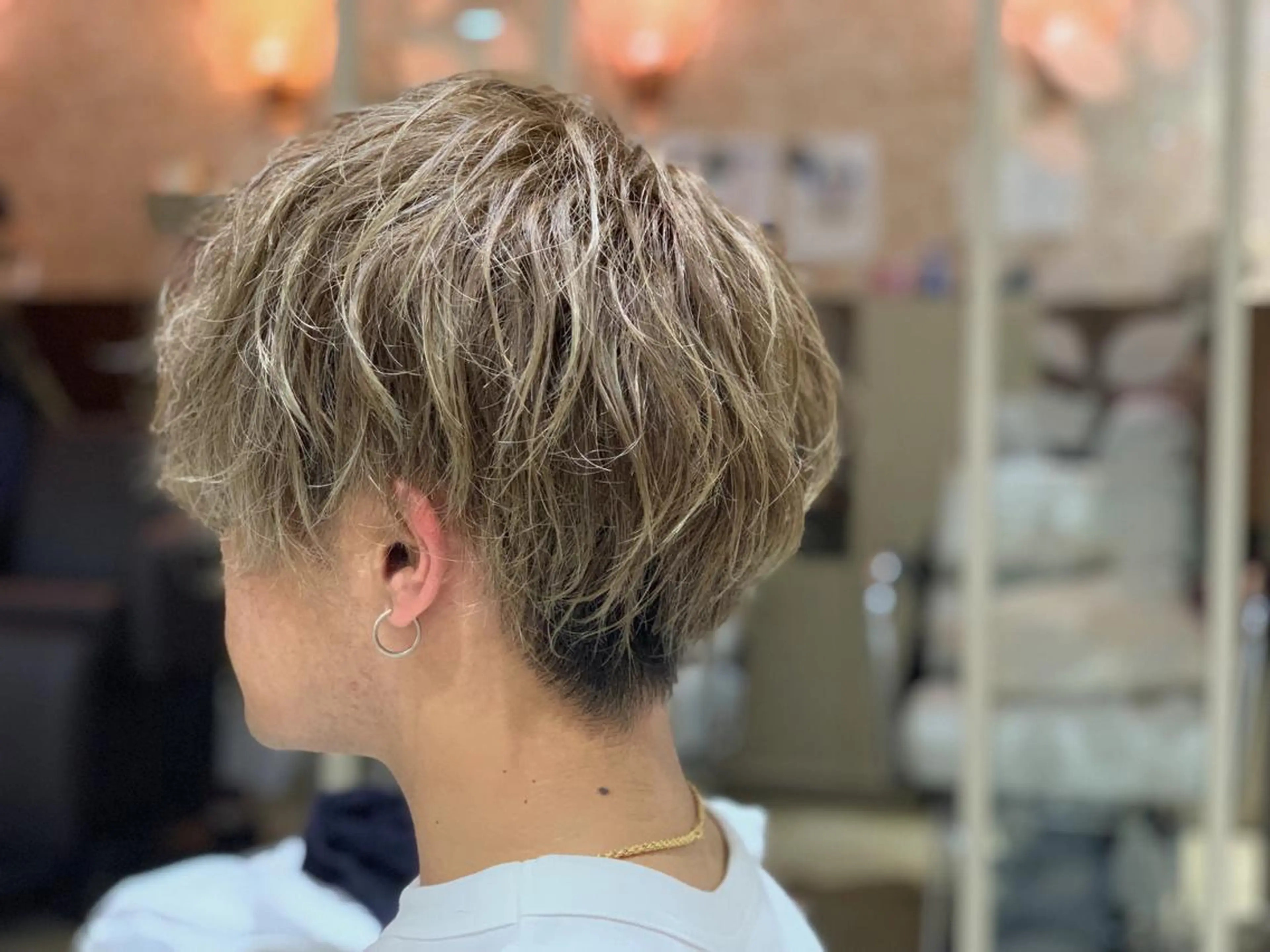 ショート カラー パーマ メンズ ヘアカラー トリートメント 近藤千翔🩵 髪質改善Periodのエステ・リラクイメージ