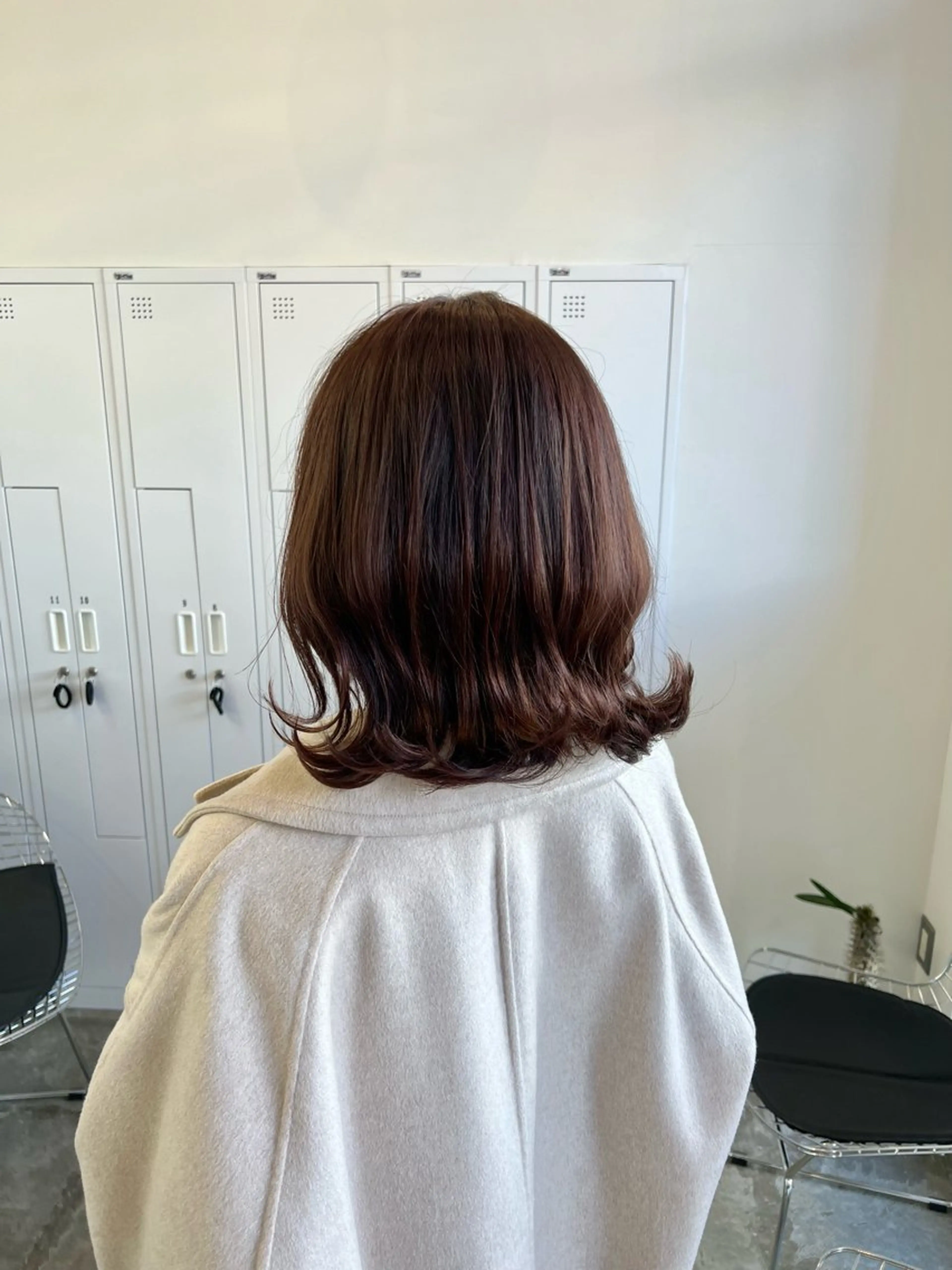 ミディアム カット ヘアカラー トリートメント 近藤 千裕のヘアスタイル