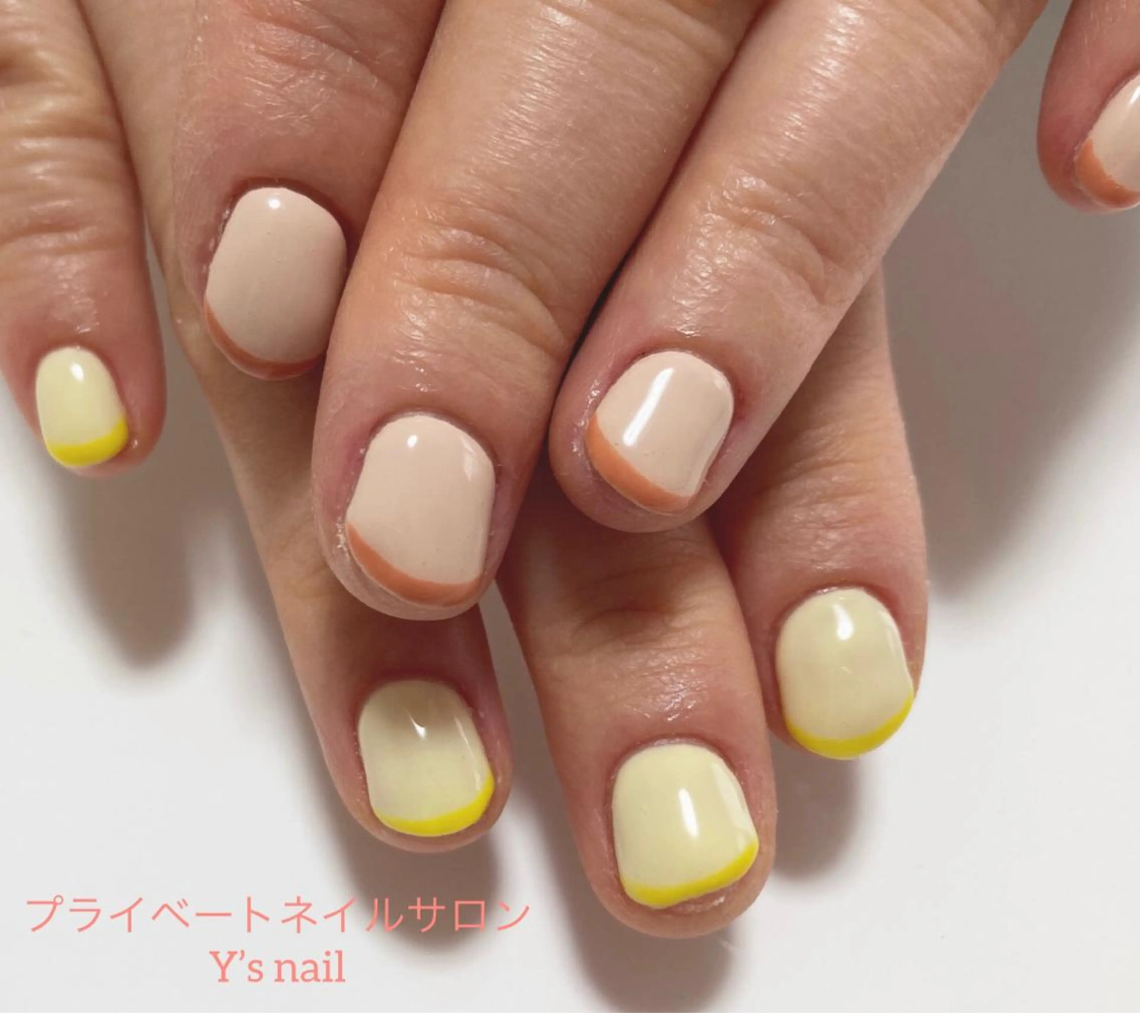 ネイル フレンチネイル ワンカラーネイル ハンドネイル 手書きが得意🖌️ Y’s  nailのネイルデザイン