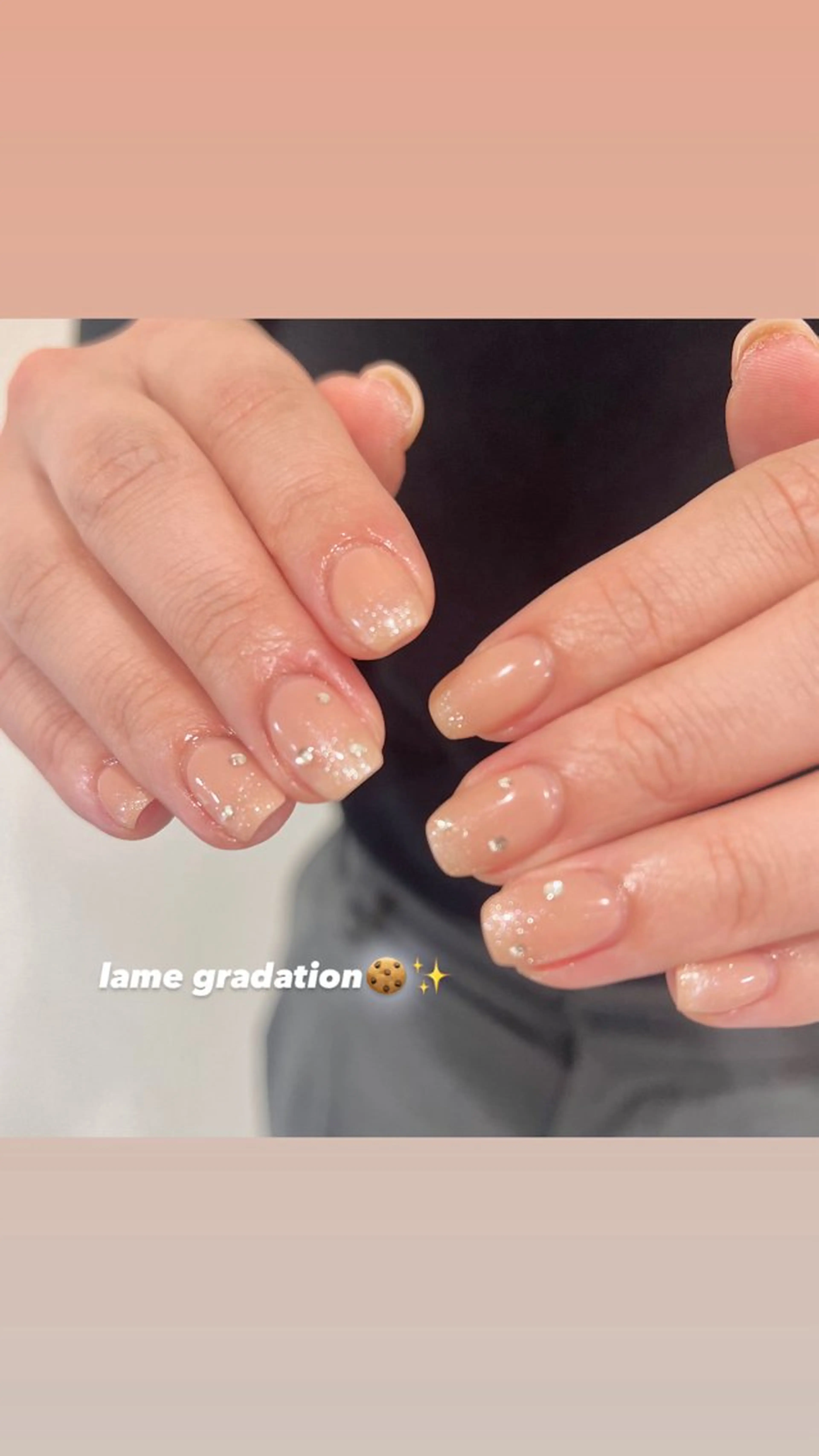 ネイル ラメ(グリッター) ラメグラデーション ハンドネイル 🎀チーク/ちゅるん 🫧chisa🎀のネイルデザイン