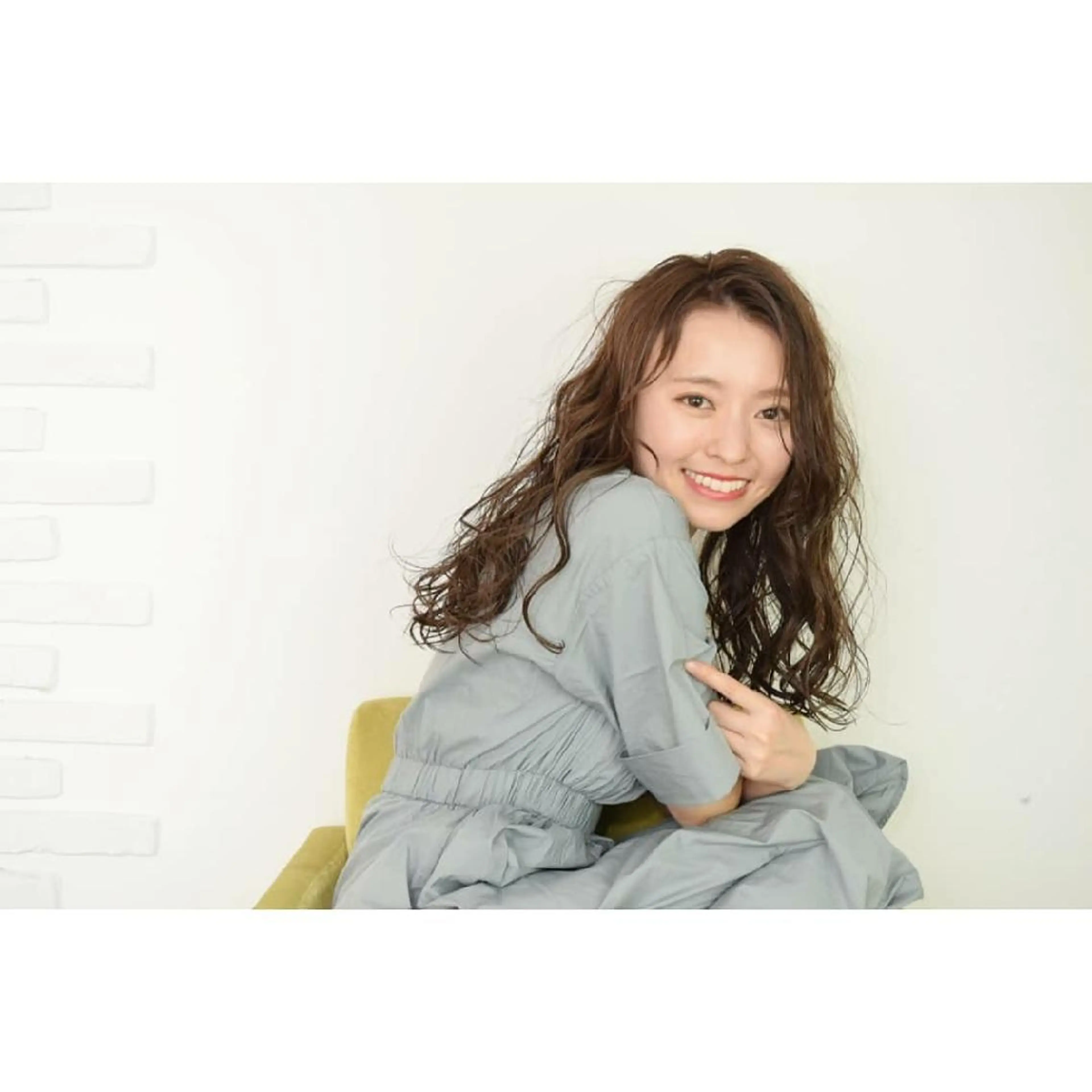 セミロング カラー パーマ hair design BEER所属・みなみ ゆうすけのヘアスタイル