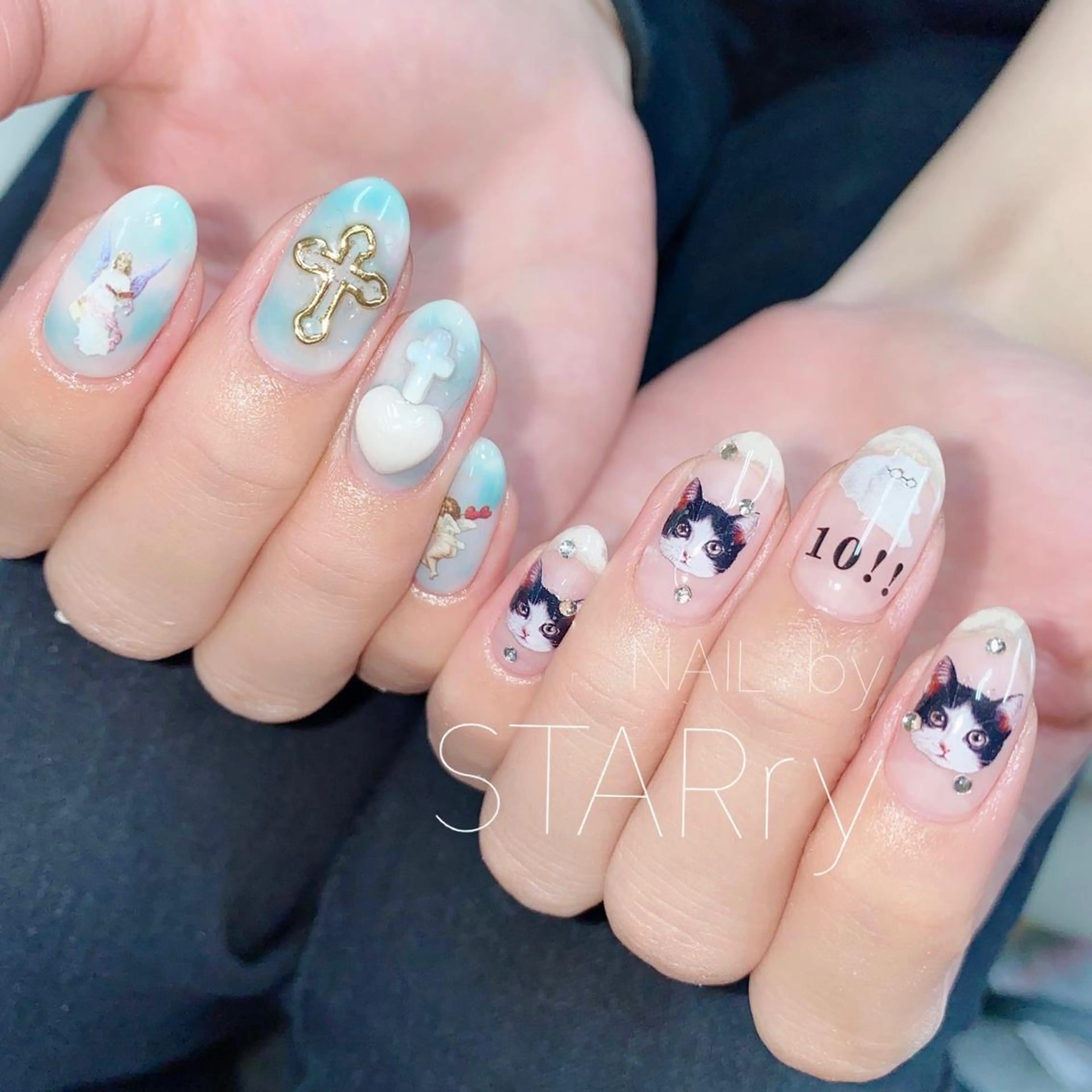 ネイル アートネイル ジェルネイル ニュアンスネイル パラジェル NAIL by STARry 川口のネイルデザイン