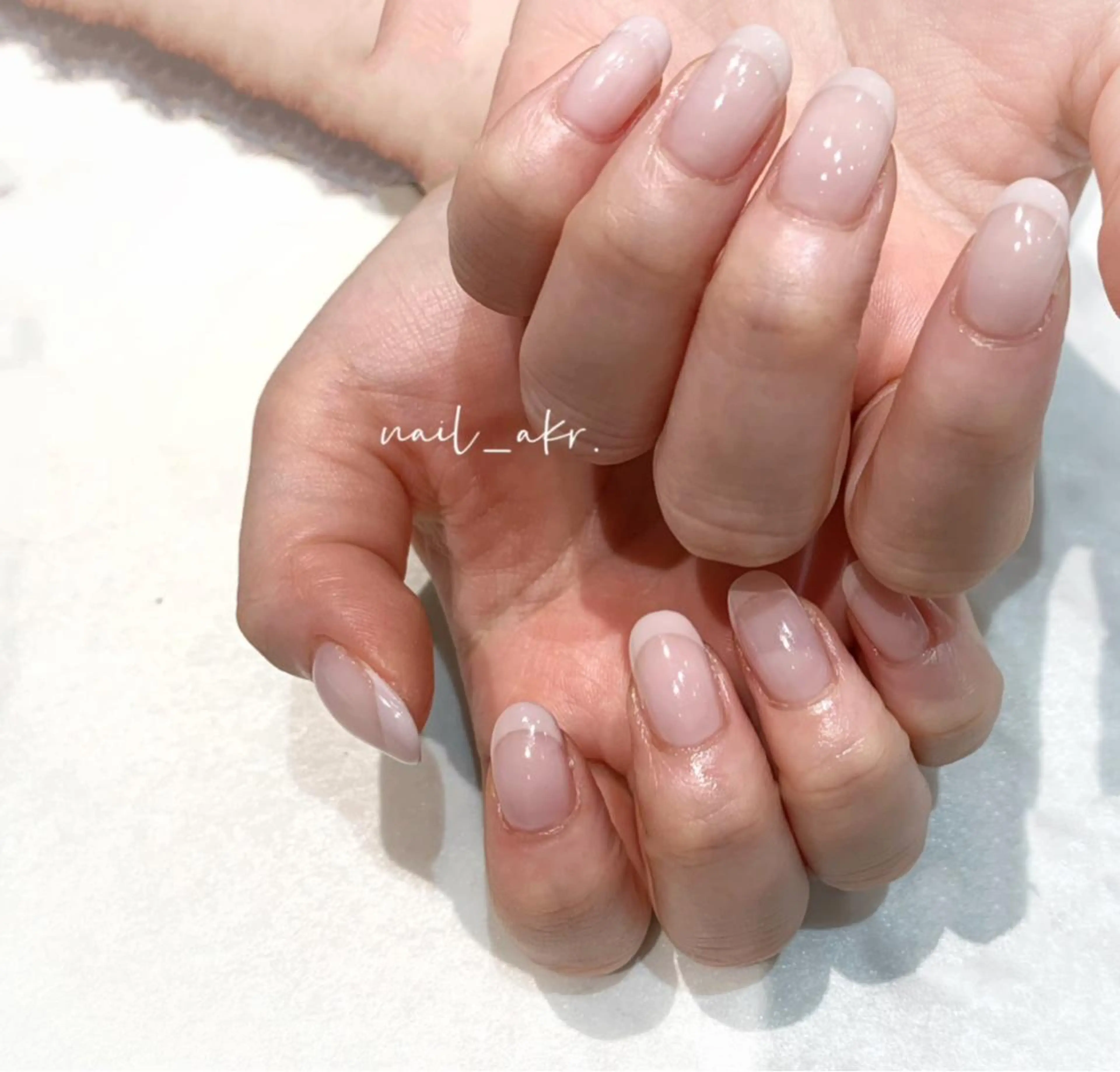 ネイル フレンチネイル ピンク nailAVANCE akariのネイルデザイン