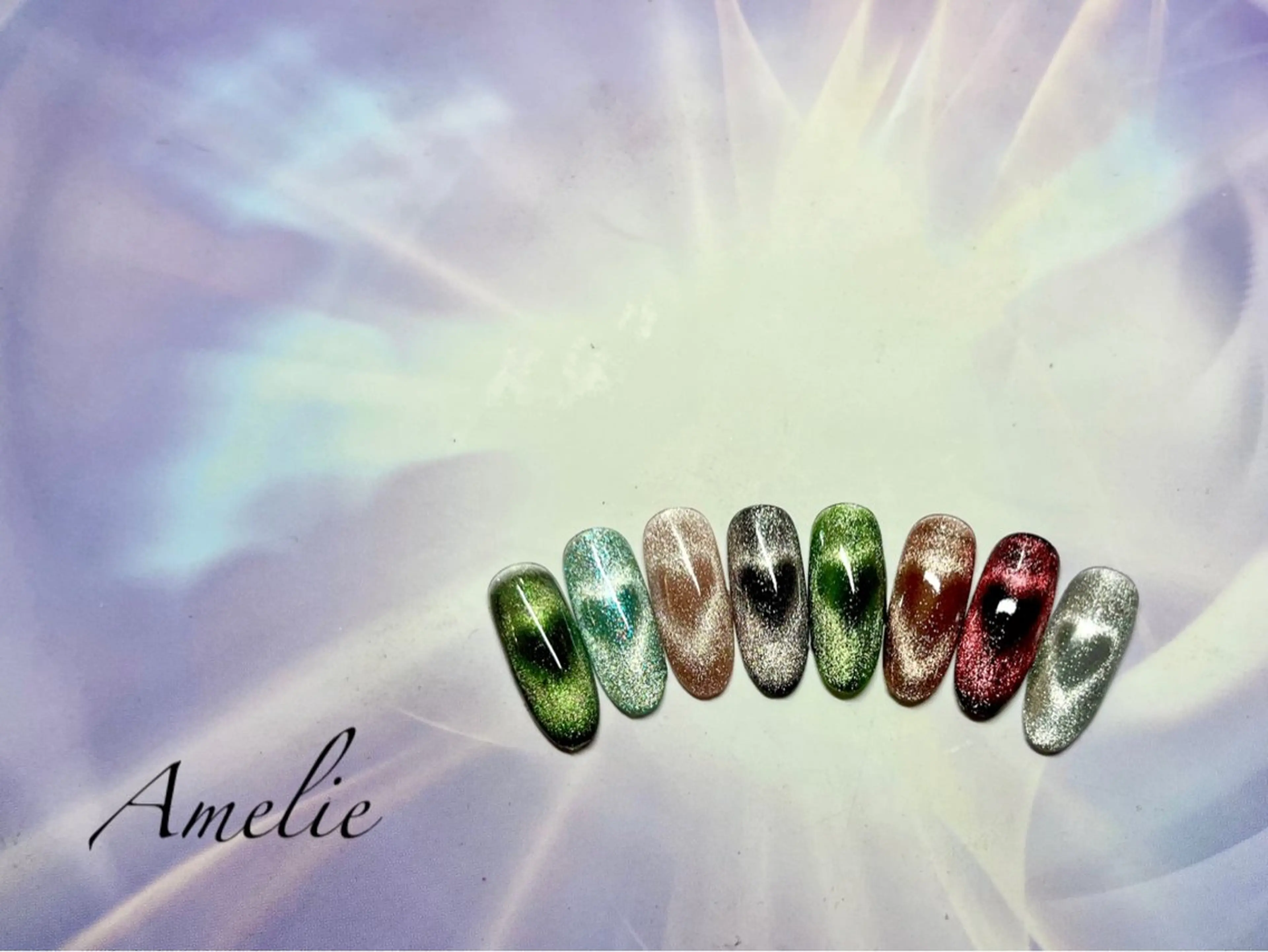 ネイル マグネットネイル マグネットワンカラー ワンカラーネイル ハンドネイル yo koのネイルデザイン