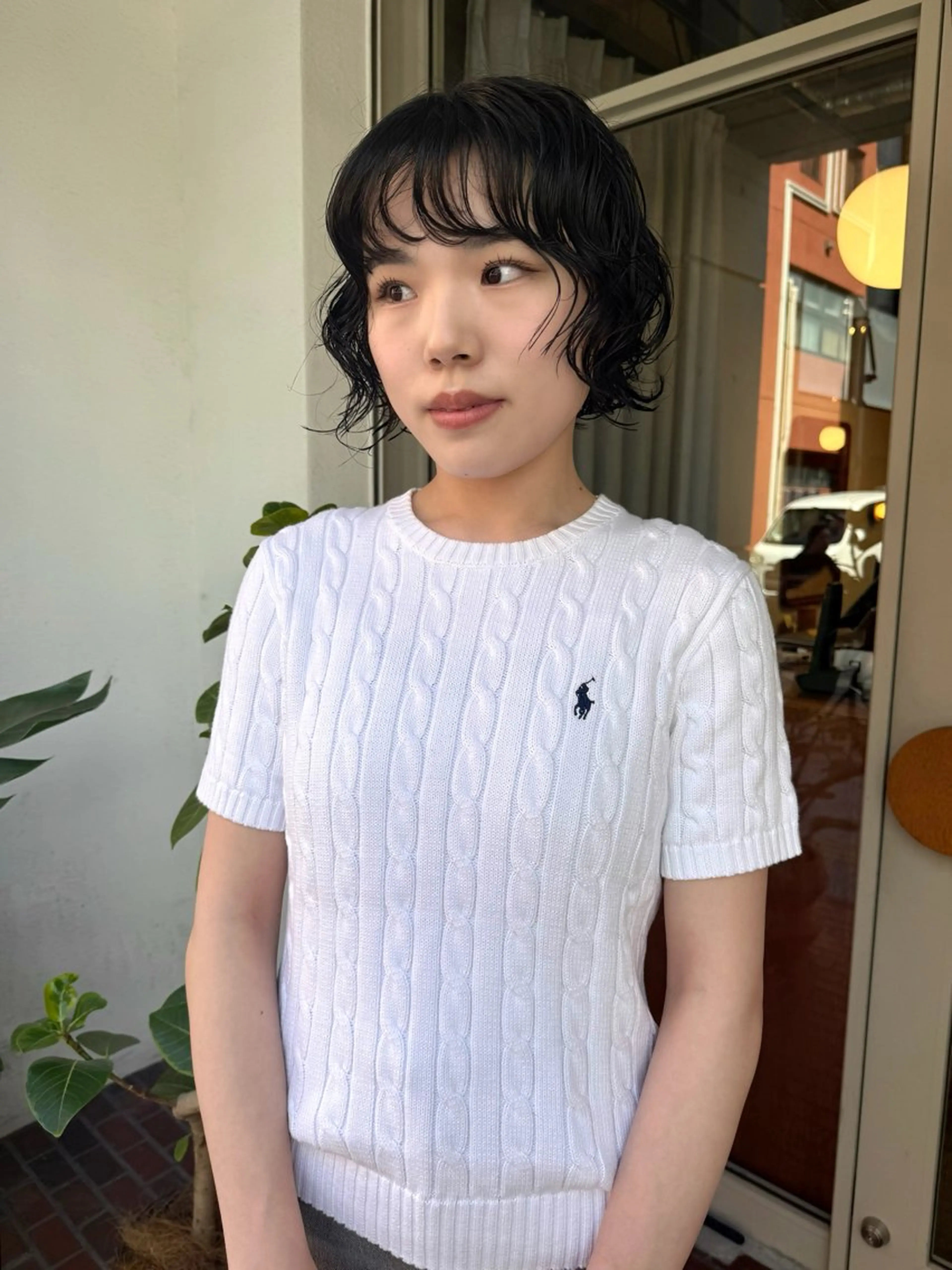 ショート パーマ 似合わせカット muku所属・ボブ/パーマ /muku サリのヘアスタイル