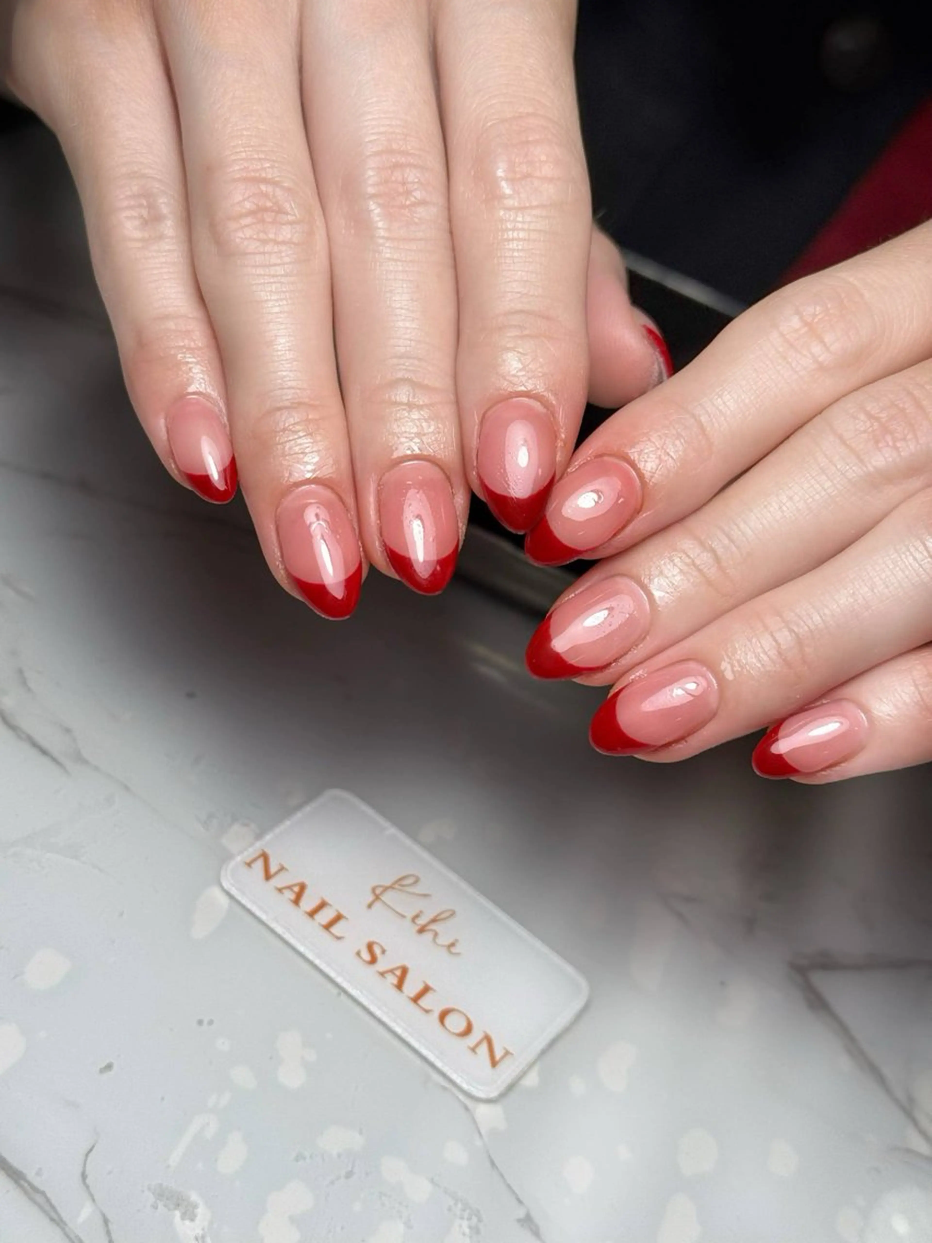 ネイル アートネイル フレンチネイル ジェルネイル グラデーション 韓国ネイル ハンドネイル 💕鈴木ユリ パラジェル/オフ無料のネイルデザイン