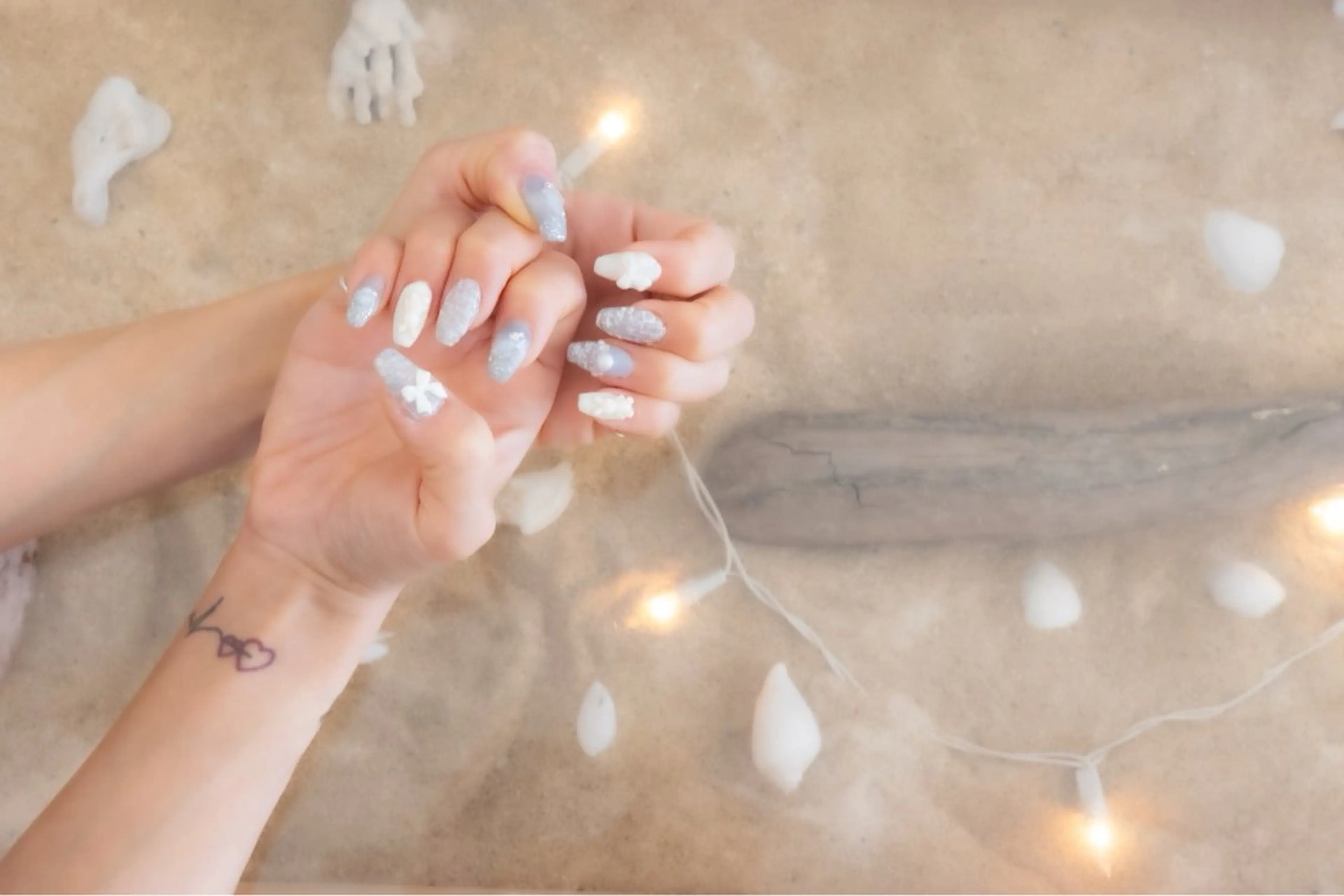 ネイル マグネットネイル ツイードネイル Cravo Mai.yのネイルデザイン