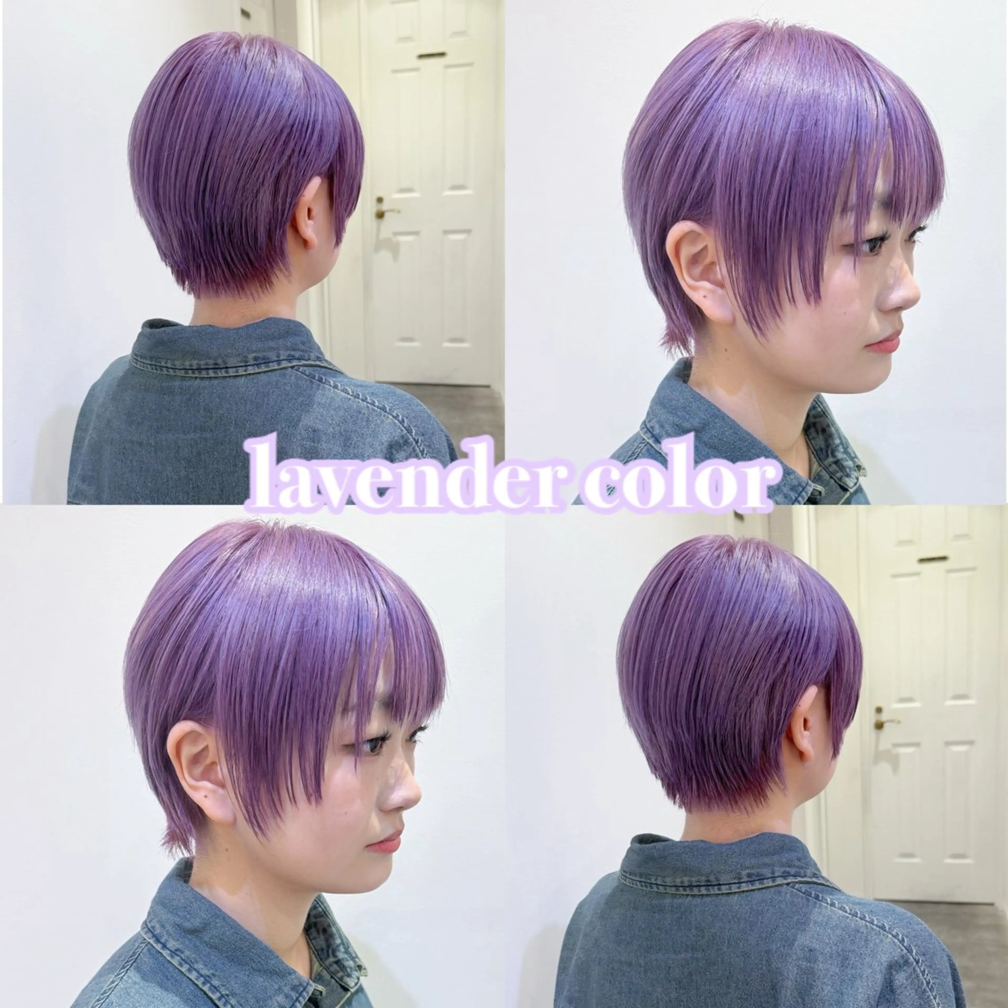 ショート カラー ブリーチ ヘアカラー トリートメント 横浜🍒ルーツカラー エクステ／RIEのヘアスタイル