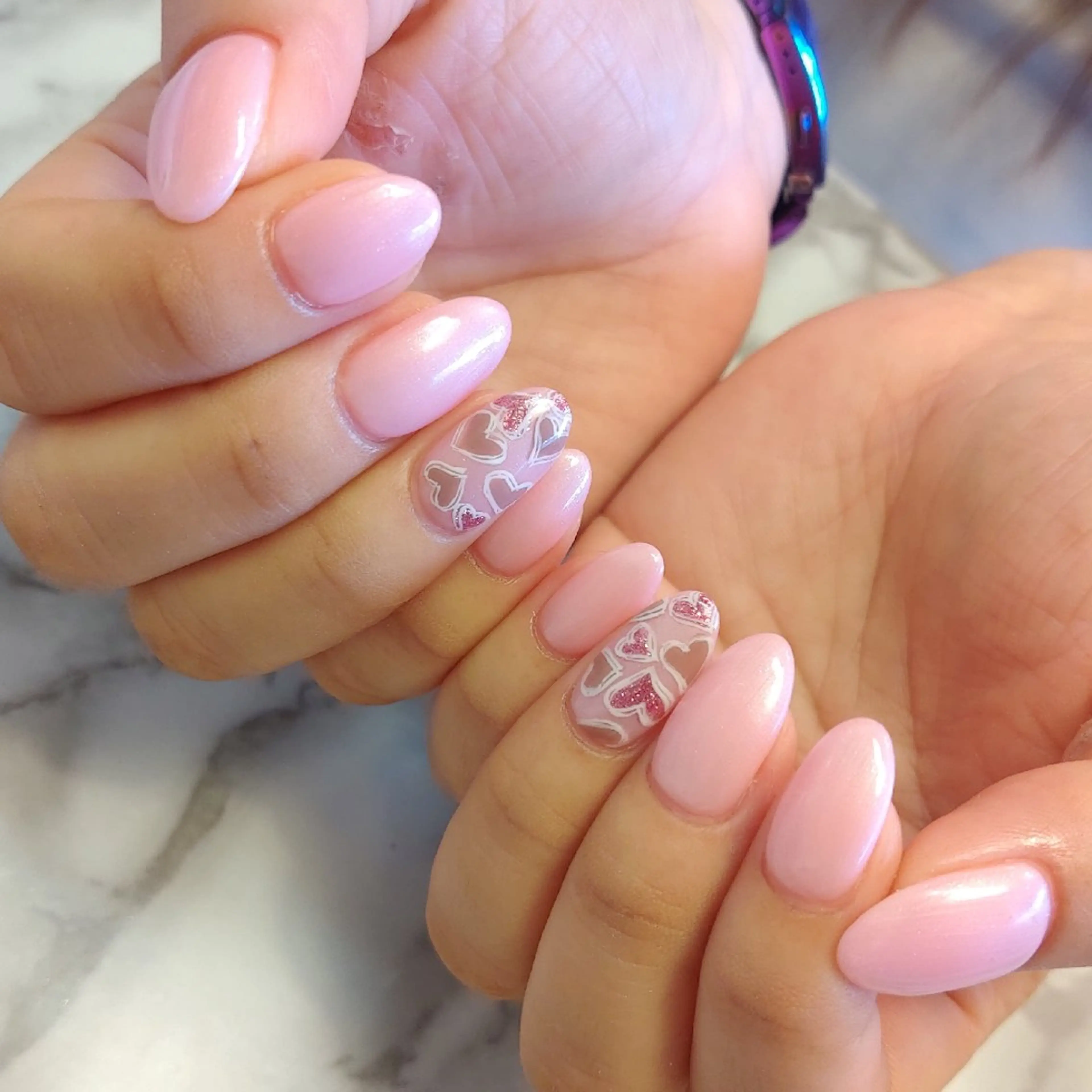 ネイル ハート ジェヌインネイル 河内のネイルデザイン