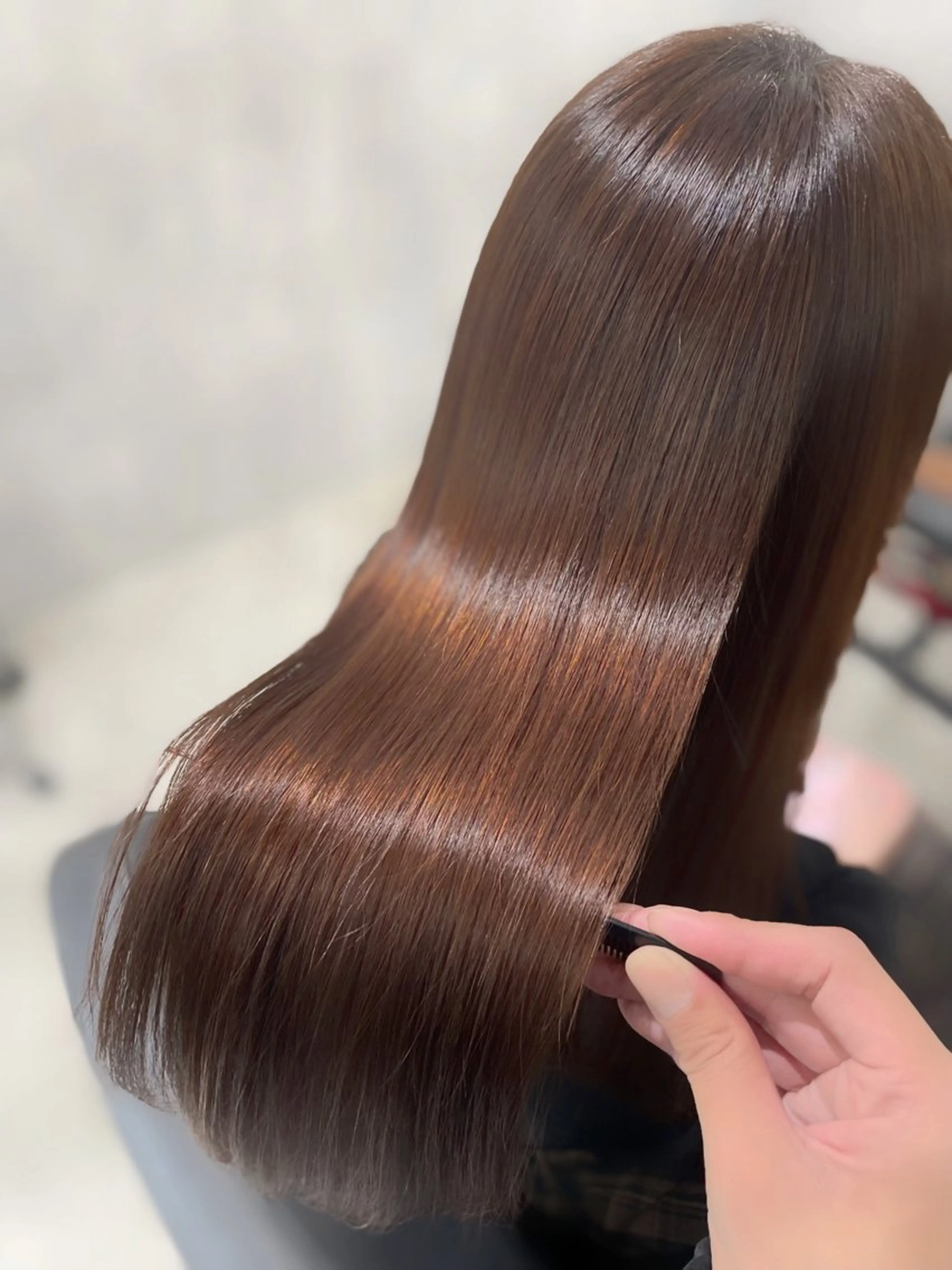 ロング カット 縮毛矯正 トリートメント 杉野/髪質改善 Zina博多店長のヘアスタイル