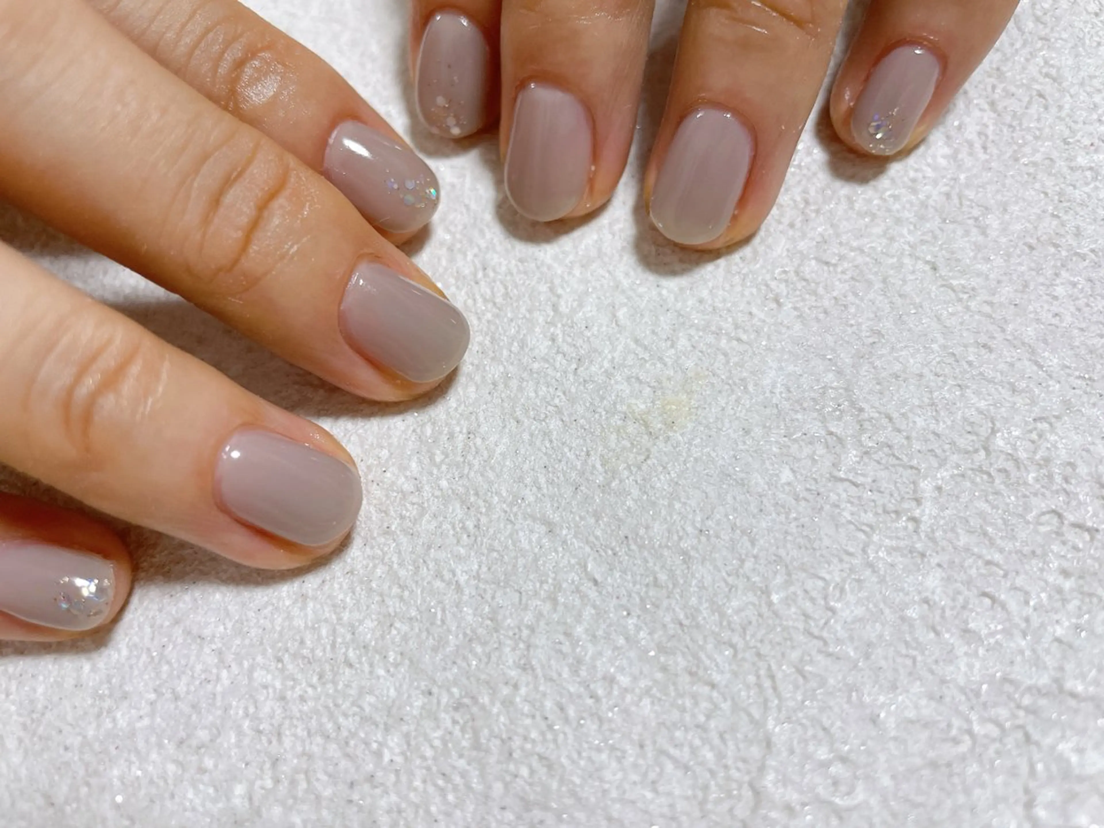 ネイル オーロラネイル フットネイル フレンチネイル ジェルネイル 韓国ネイル Mogu nail 二子玉川のネイルデザイン