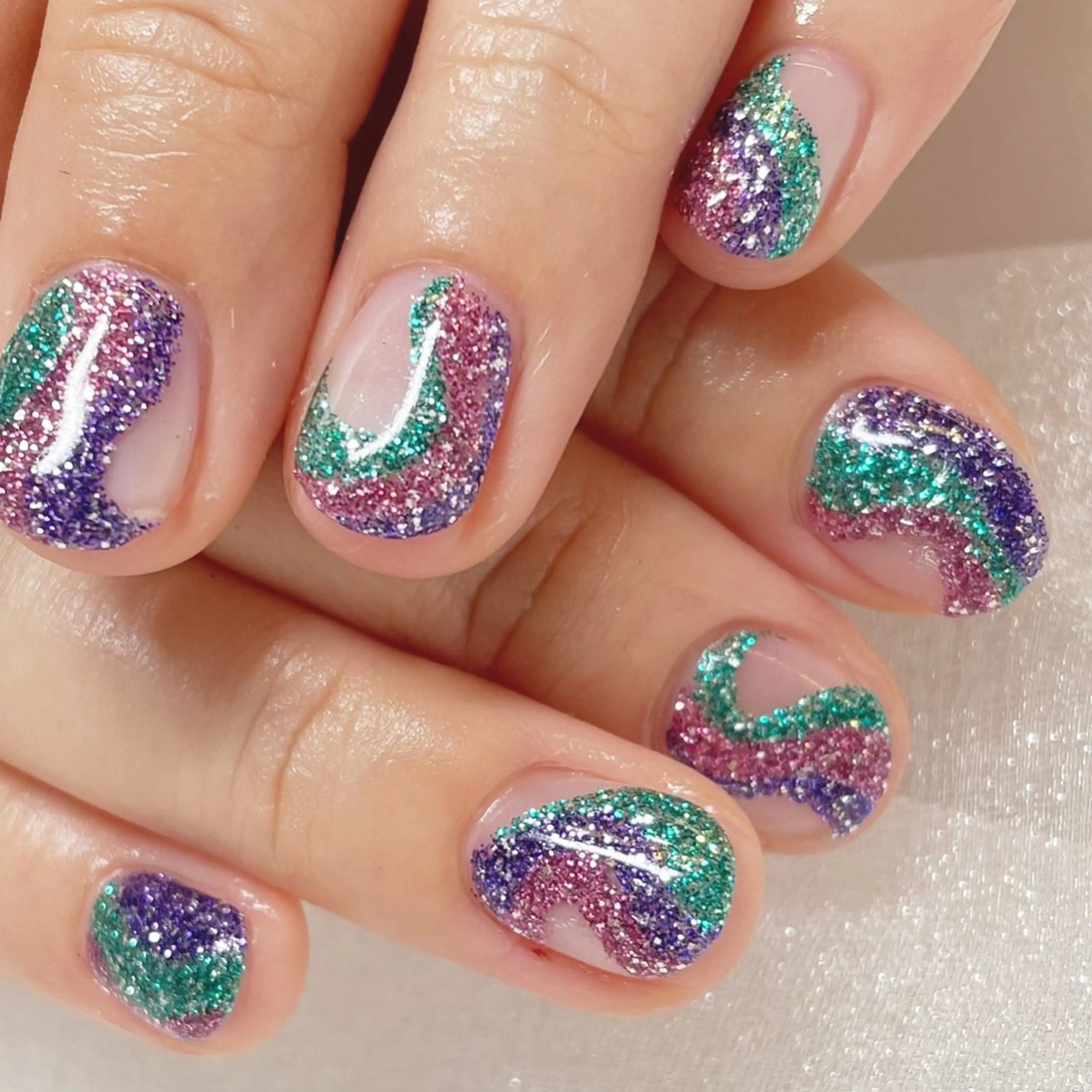 ネイル キラキラネイル ラメ(グリッター) ハンドネイル Tsukahara 🌷仙台PARCOのネイルデザイン