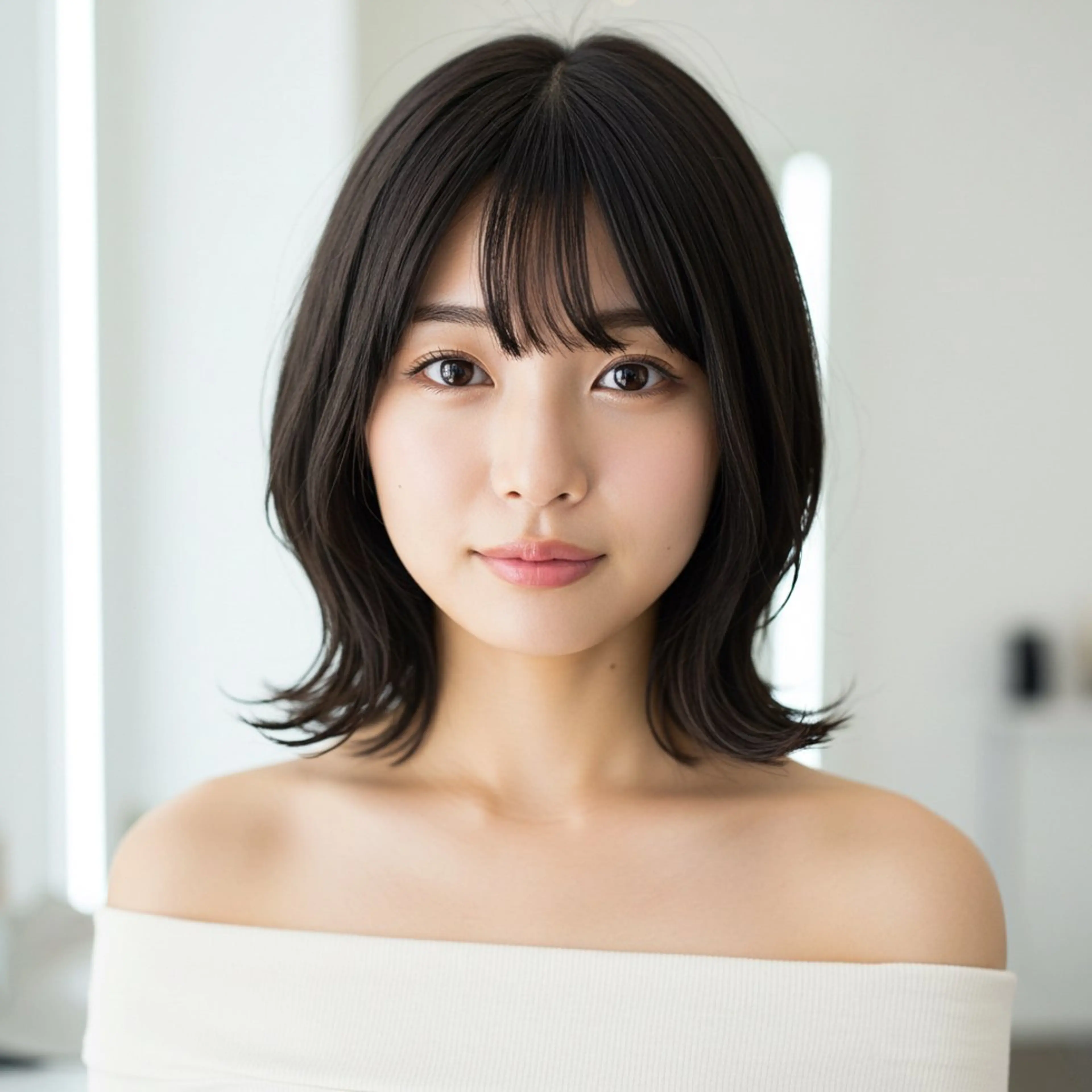 ミディアム 似合わせボブ✖️ 韓国レイヤー✨小関のヘアスタイル