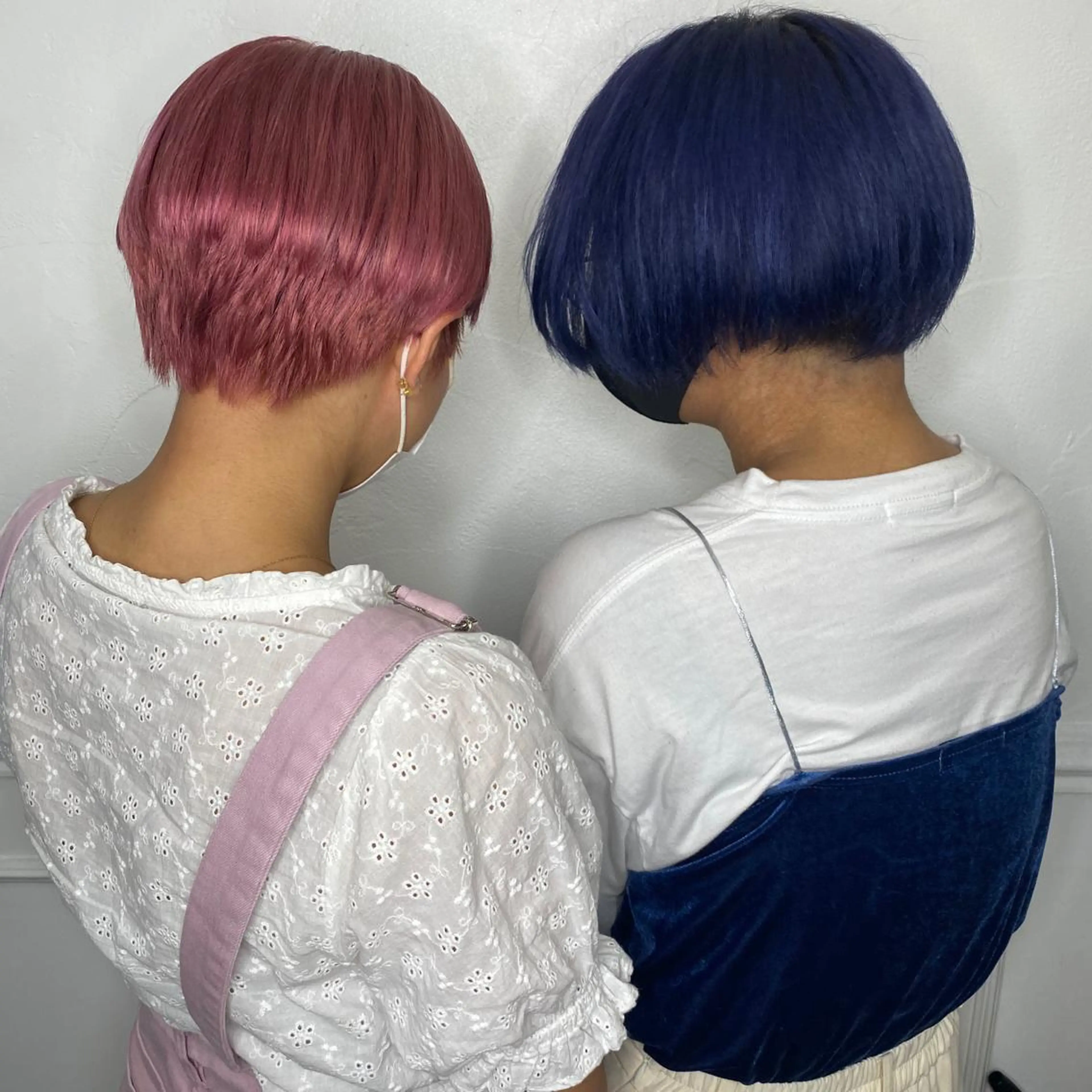 ミディアム カラー ヘアアレンジ 韓国レイヤーカット/ 儚げカラーチナツのヘアスタイル