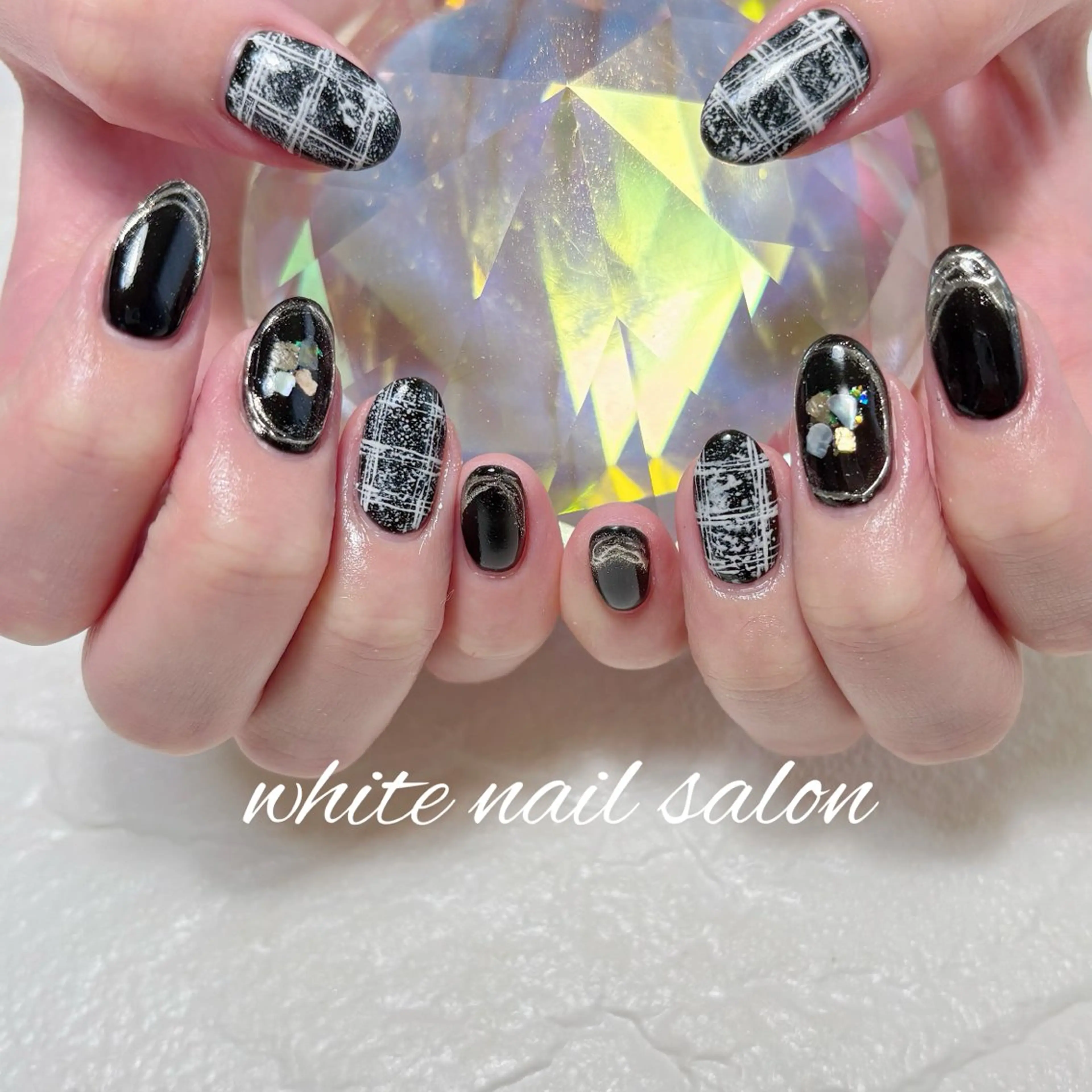 ネイル フットネイル ホワイト ハンドネイル white nail salonのネイルデザイン
