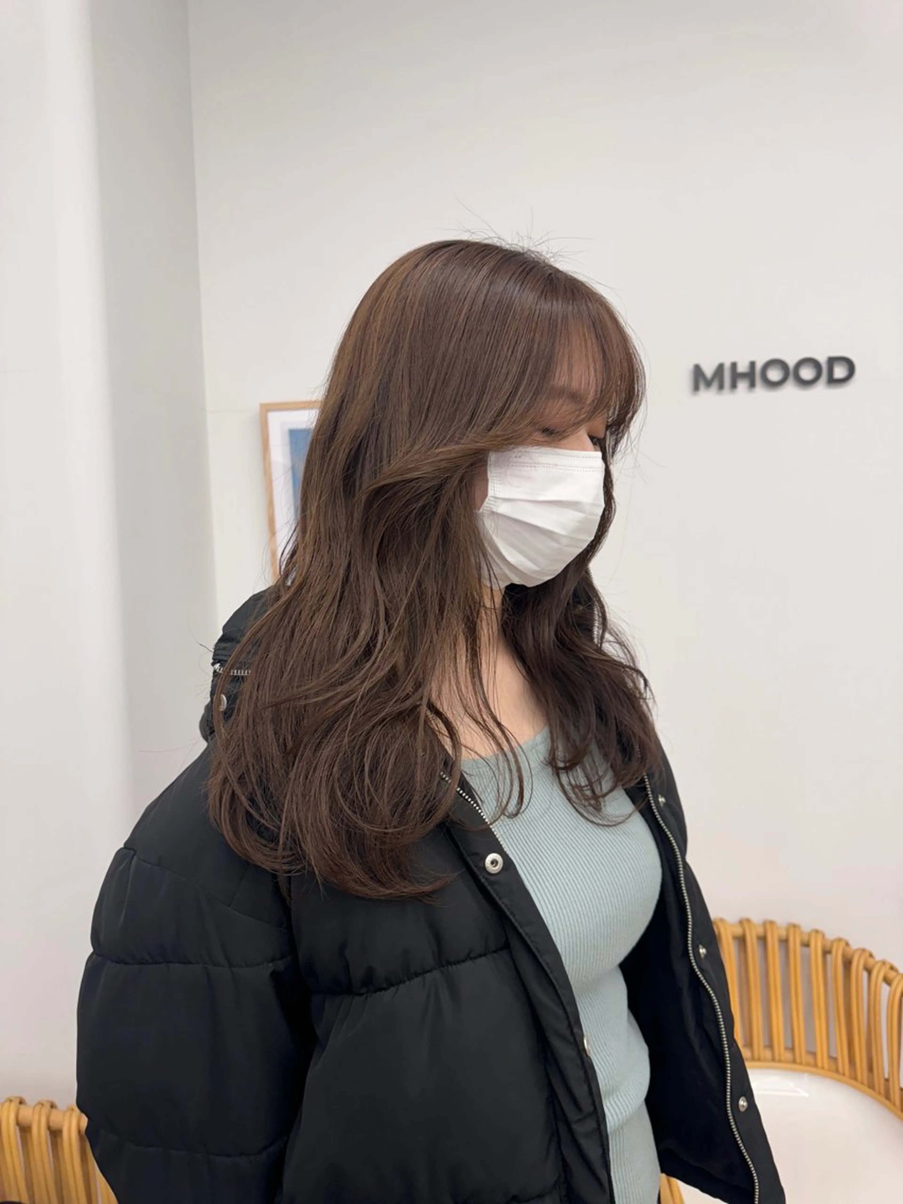 ロング ヘアカラー 透明感カラー🫧⌇ 青🫐🩵のヘアスタイル